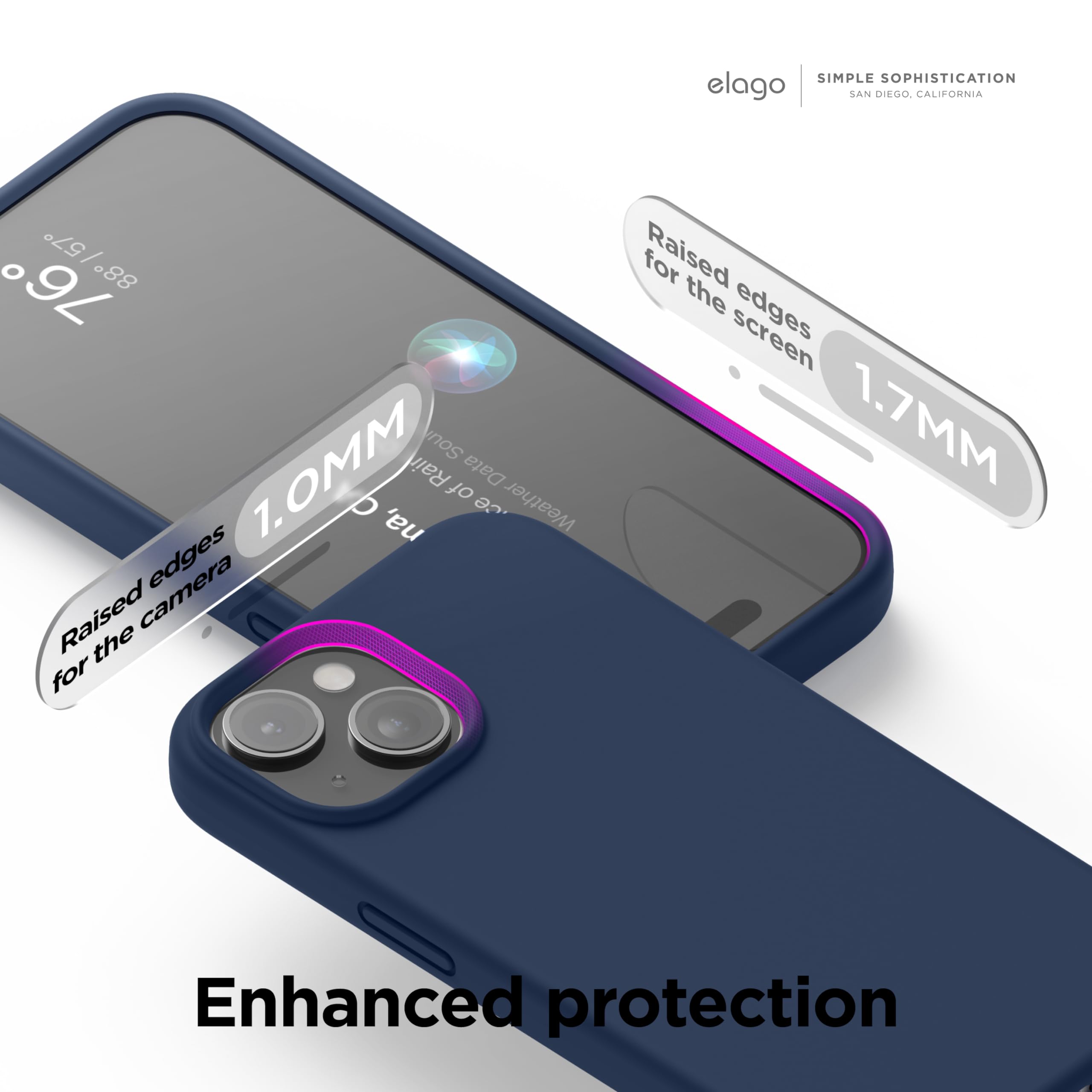 Elago Liquid Silicone Case Compatible With Iphone 15, Premium Silicone, Full Body Protection, Shockproof Structure With 4 Layers