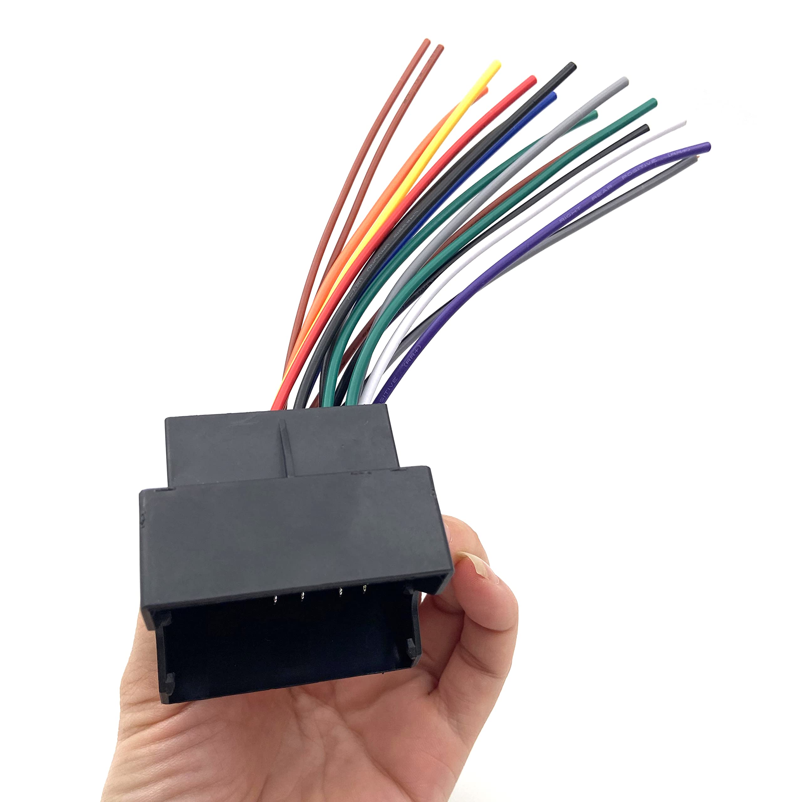 Thewinio Stereo Radio Wiring Harness Replacement For Volkswagen, Vw, Bmw, Audi Aftermarket Replacement Install Power/Speaker Cab