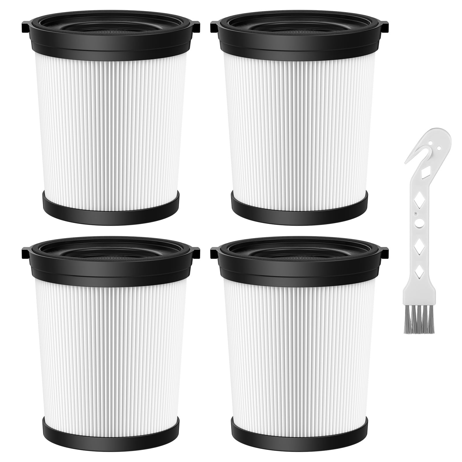 4 Pack Fsv001 Hepa Filter Compatiable With Fabuletta Fsv101, Fsv001, Girnoor G160&G165, Afoddon A300, Lubluelu 202, Oraimo Cordl