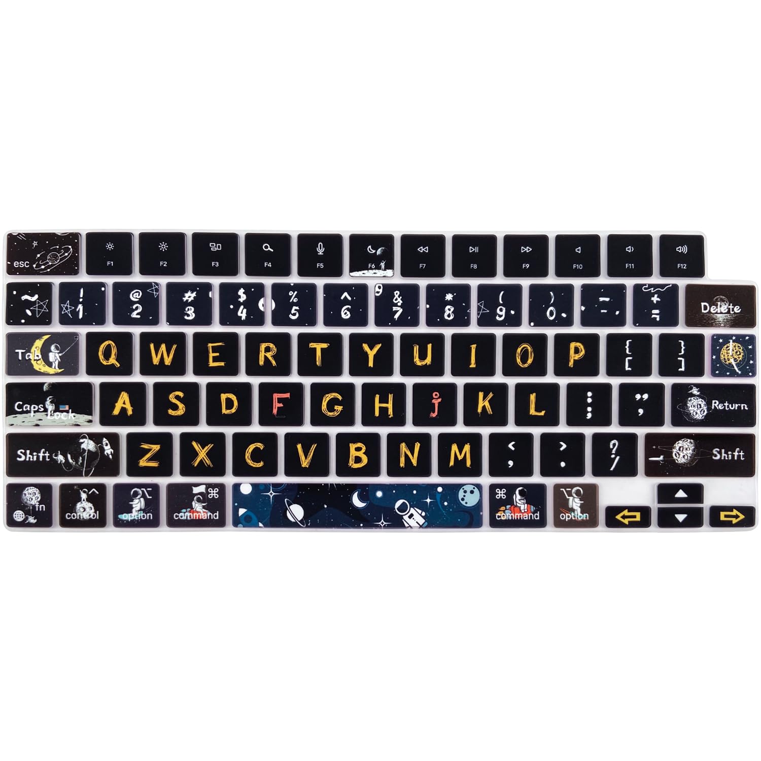 Wslucko Keyboard Cover Skin For 2021 2024 Macbook Pro14''/16    (Model: A2442 A2485 A2992 A2779 A2780 A2991 A2918 M1 M2/M3 Pro/M
