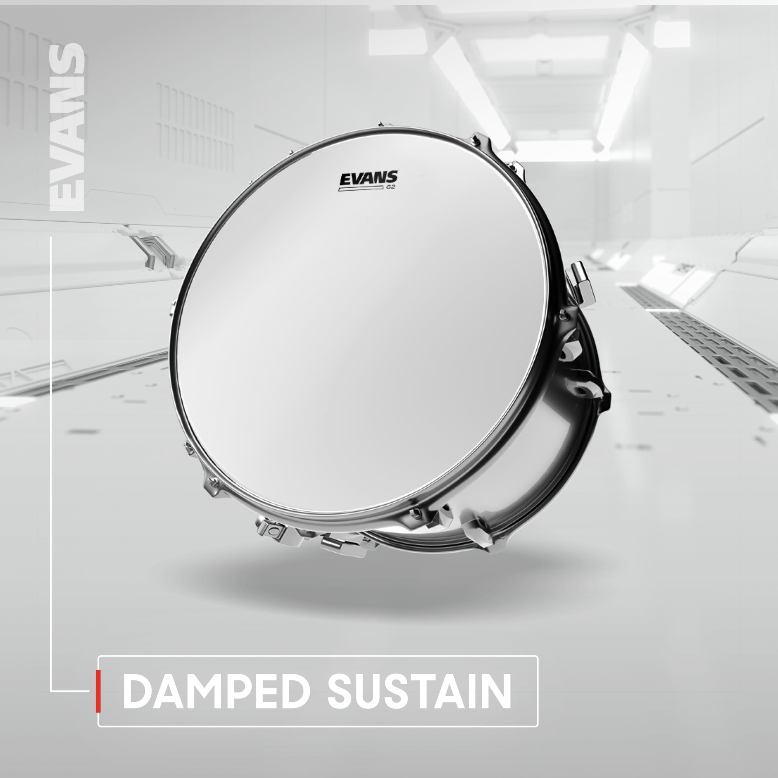 Evans Drum Heads - G2 Clear Rock Pack (10, 12, 16) With 14 Hd Dry Snare Batter