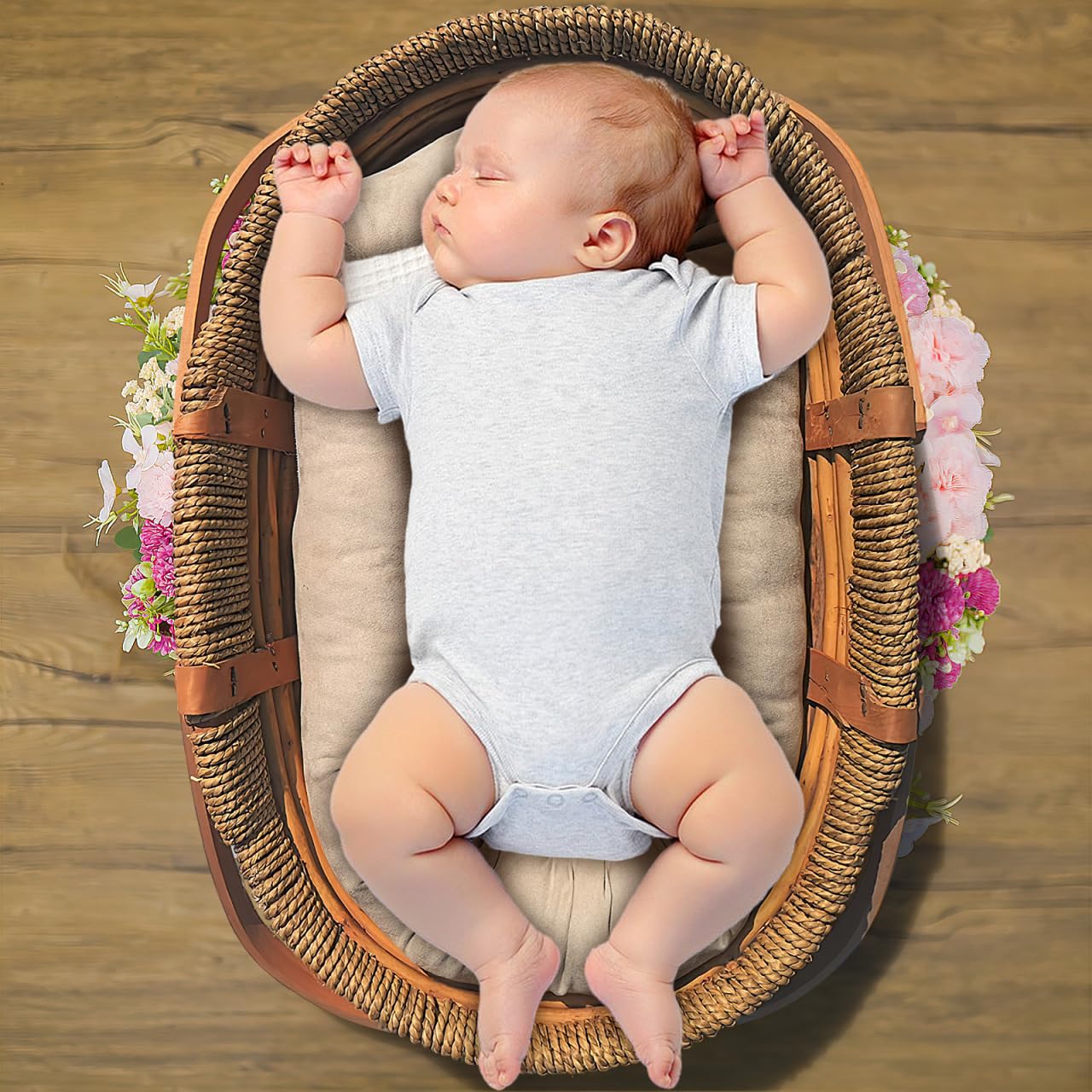 Newborn Photography Props - Hemobllo 6Pcs Comfortable Baby Photo Styling Props For 0-6 Months Baby - Multicolor