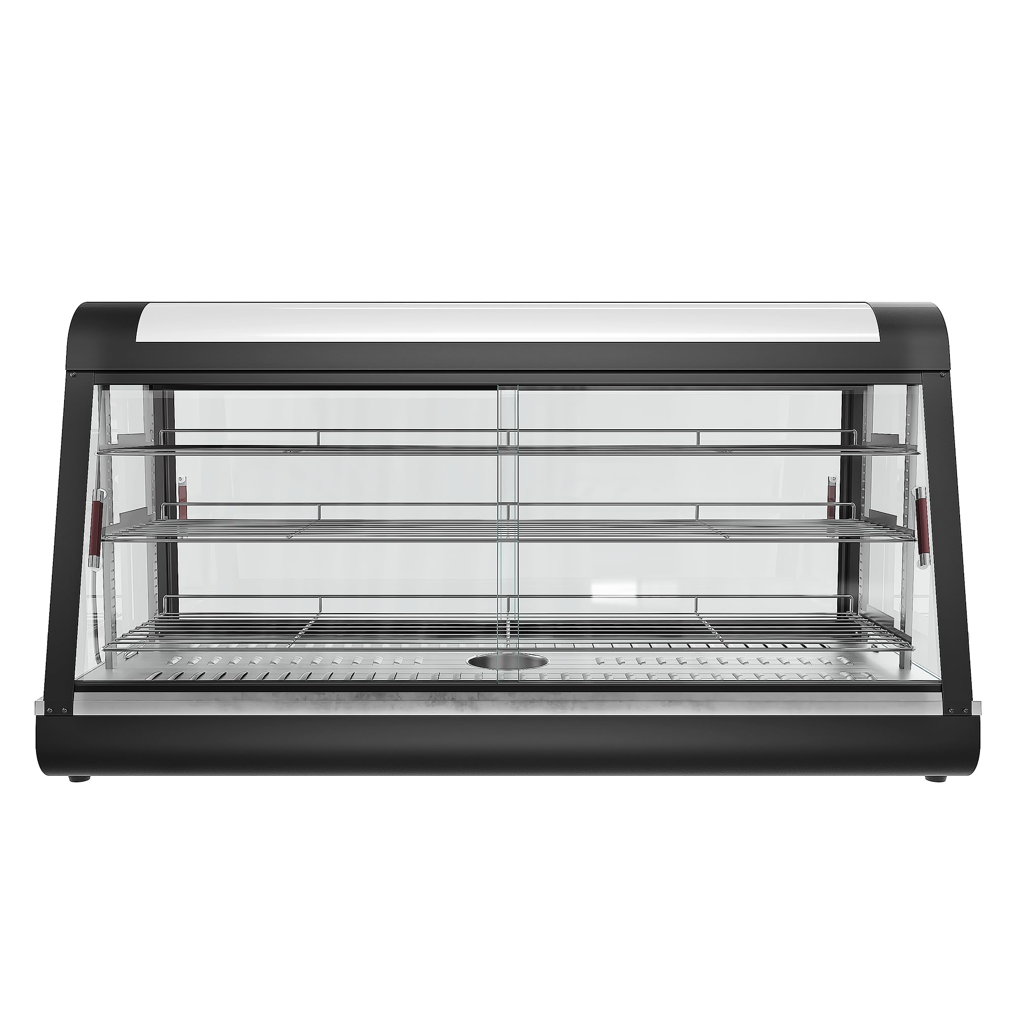Countertop Food Warmer,Three Tier Commercial Warmers for Food Display, Glass case, with LED Lighting Removable Shelves Pastry fo