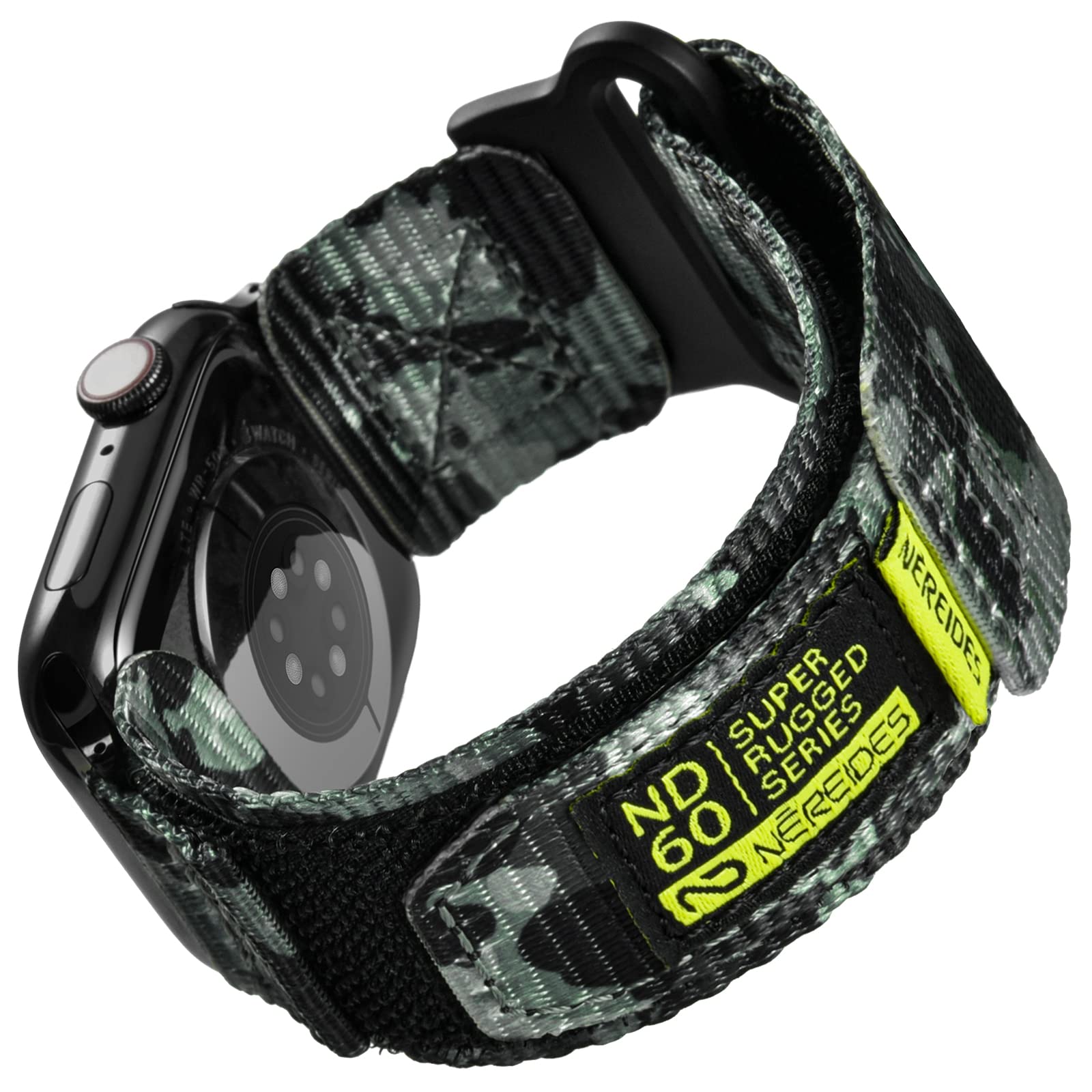 Nereides Compatible With Apple Watch Band Ultra 1/2, Nylon Sports Strap With Woven Design For 49Mm (Xl, Green Came)