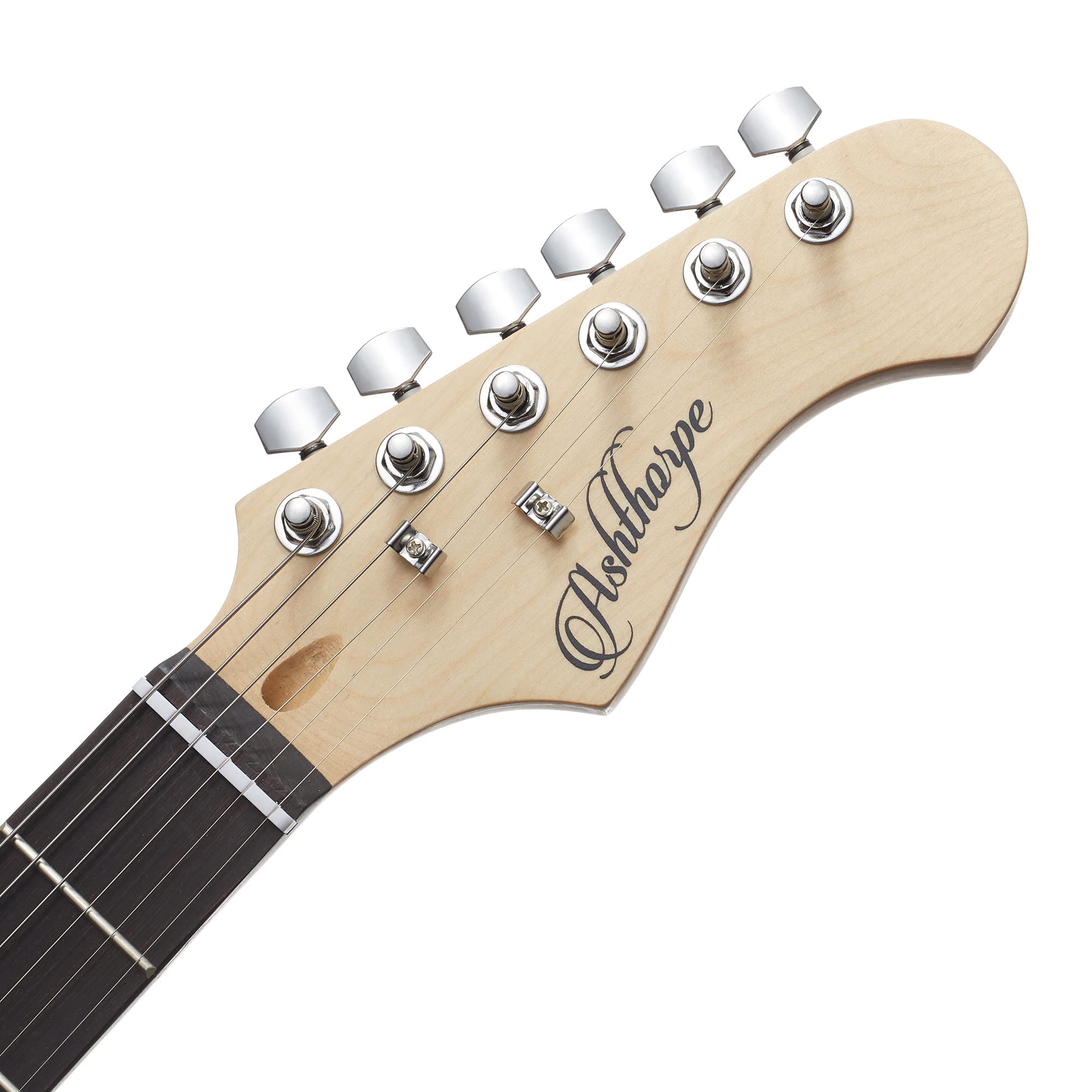 Ashthorpe 39 Inch Electric Guitar (Mint Green White), Full Size Guitar Kit With Padded Gig Bag, Tremolo Bar, Strap, Strings, Cab