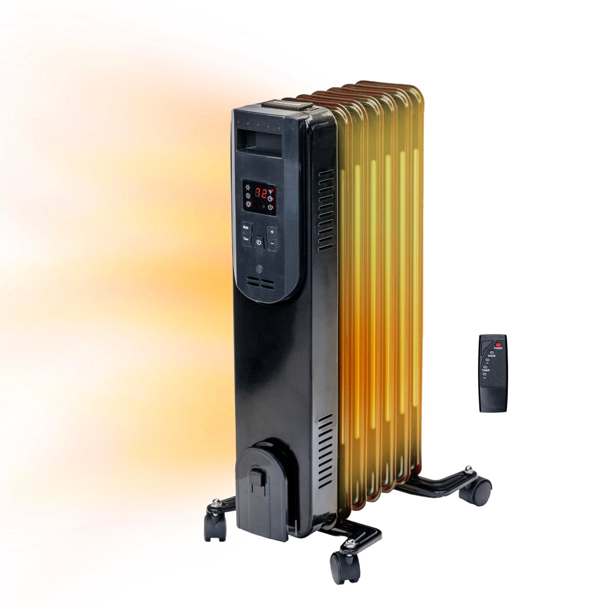 Comfort Zone Radiator Heater, Sealed Oil Filled Space Heater, Remote ...