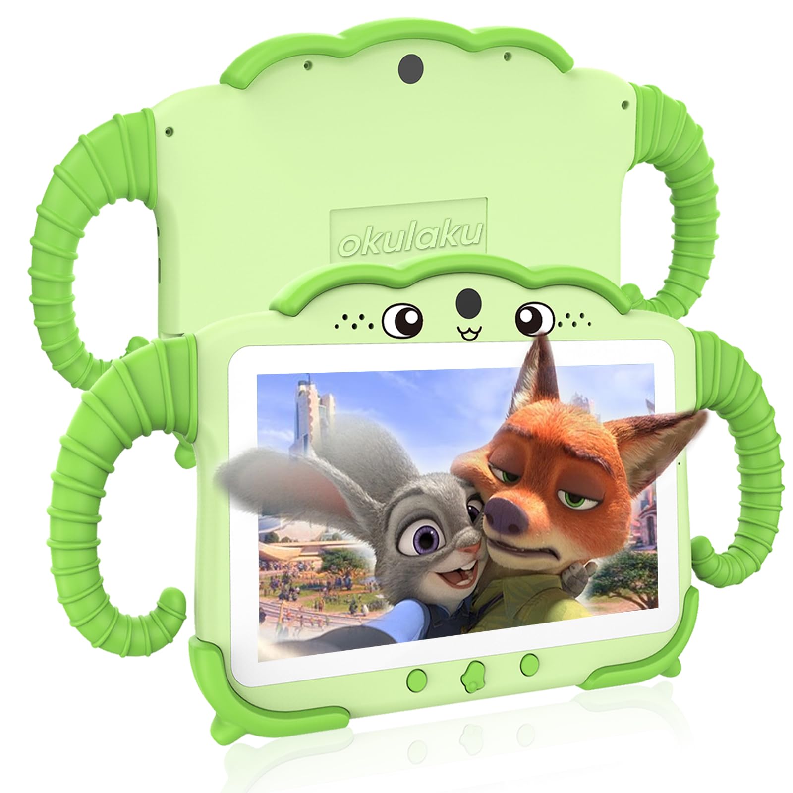 Kids Tablet 7 Inch Toddler Tablet For Kids 32Gb Android Tablets With Bluetooth Wifi Dual Camera Ips Screen Kid Proof Case Kids E