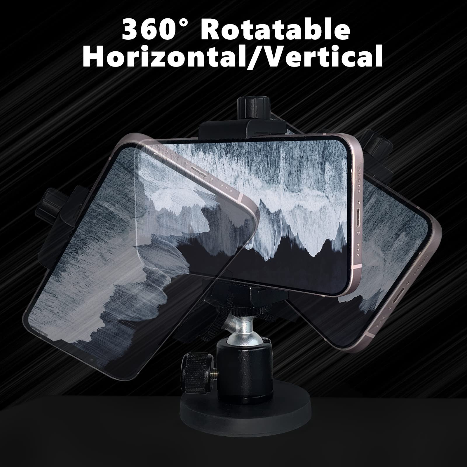 Vinkqiado Gym Magnetic Phone Mount Holder, Heavy Duty Magnet Base Cell Phone Clamp, Attracts To Ferrous Metal Surface, Designed