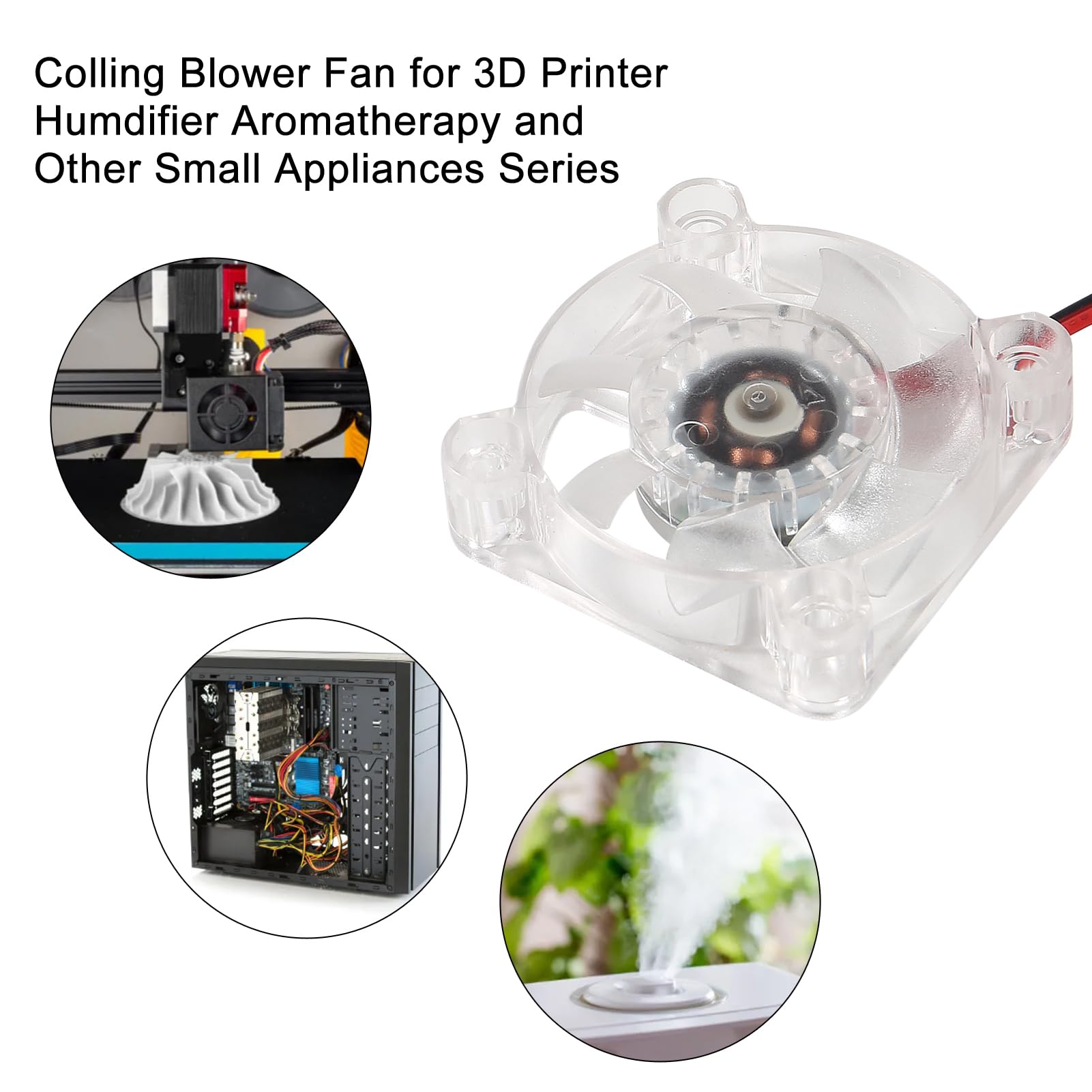 Aceirmc 4Pcs 4010 Fan 3D Printer Fan Dc 12V Mini Brushless Cooling Fan 40X40X10Mm Hydraulic Bearing Fan Rgb Led With 2 Pin Termi