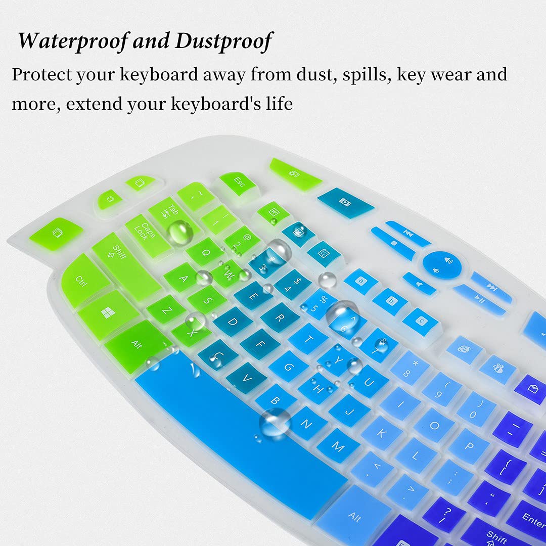 Keyboard Cover For Logitech K350 Mk550 Mk570 Wireless Keyboard, Logitech K350 Accessories, Logitech Wireless Wave Keyboard Prote