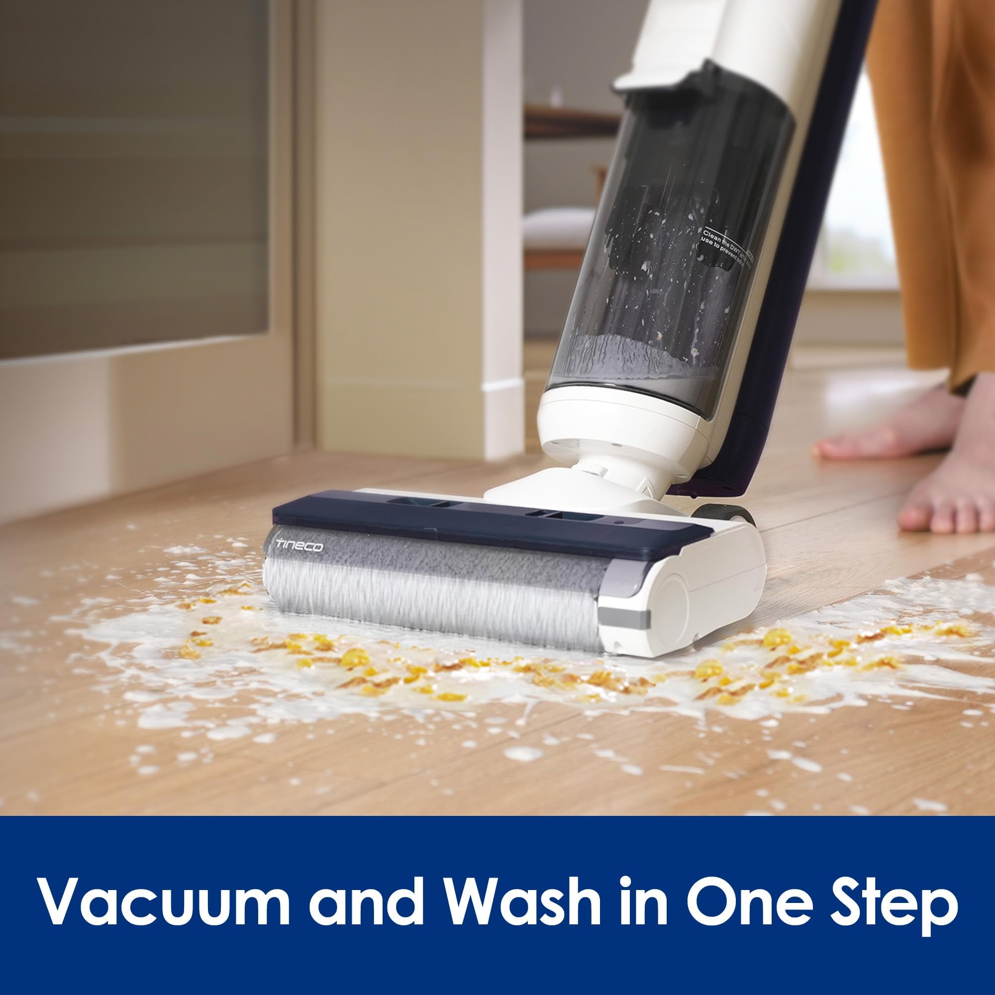 Tineco iFLOOR 5 Breeze Cordless Wet Dry Vacuum - Lightweight, Auto Self-Cleaning, White