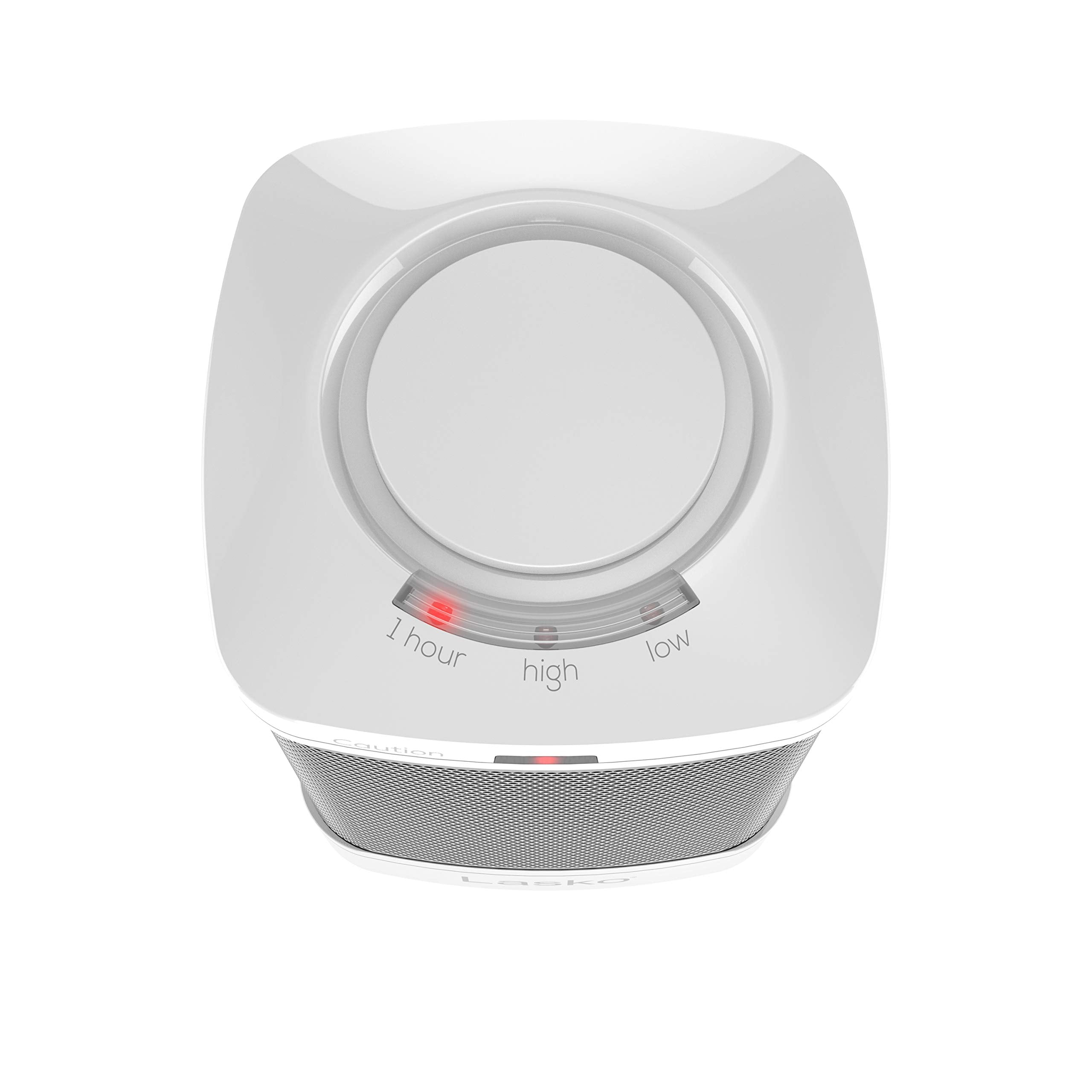 Lasko Cd08200 Small Portable Ceramic Space Heater For Bathroom And Indoor Home Use, White, 6.25 X 6.25 X 7.65 Inches