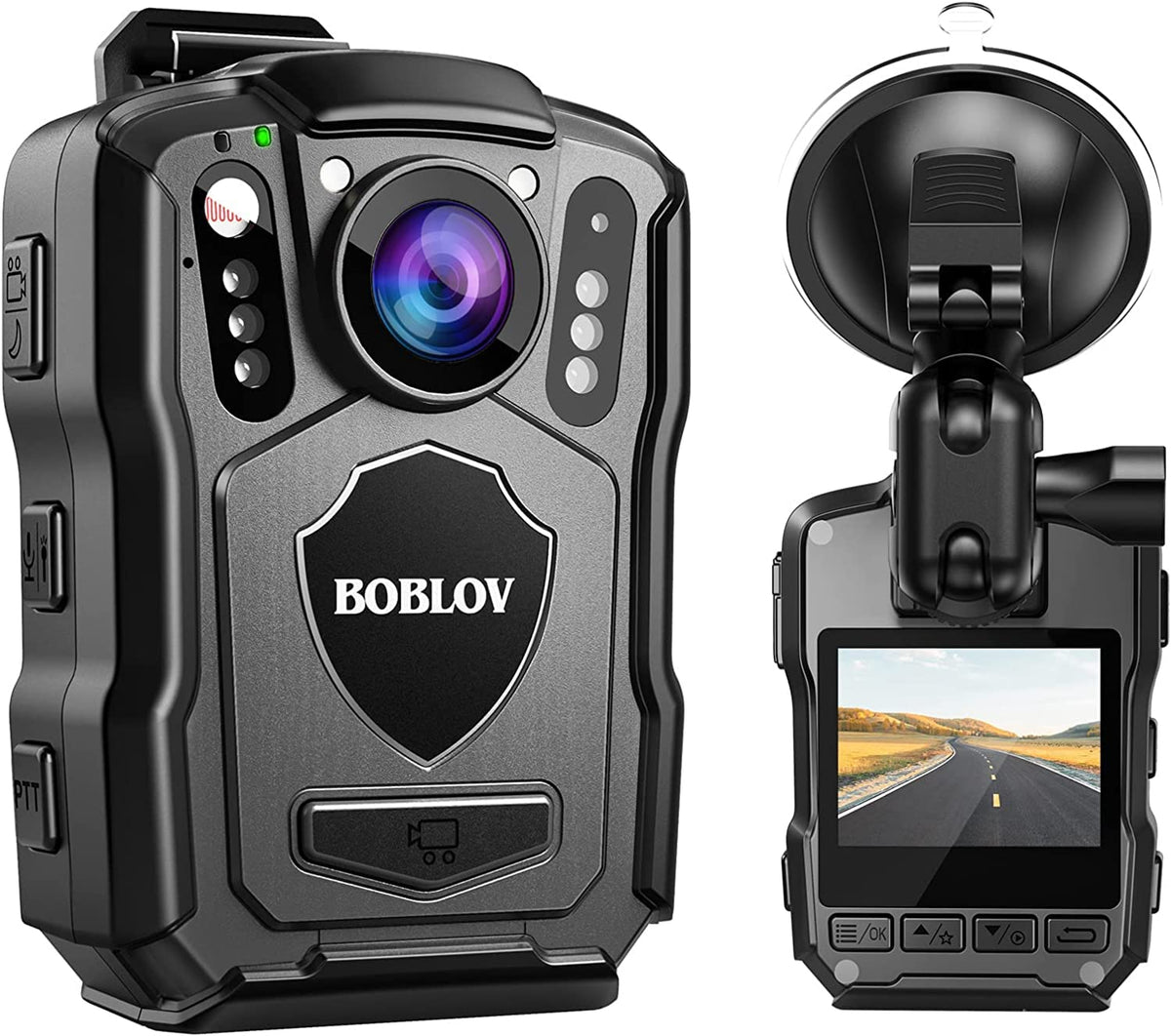 Boblov M5 2K Police Body Camera, Gps Enabled &1440P Body Mounted Cam, 256G Body Cam Built In 4200Mah Battery,15Hours Record, Ip6