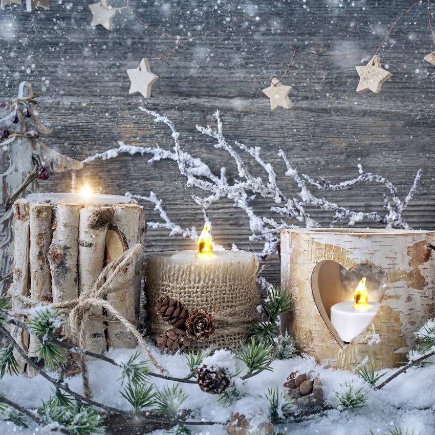 Paichi Tea Lights Candles Battery Operated With Remote Control, 24Pcs Flickering Flameless Candle With Timer, Long Lasting 400+H