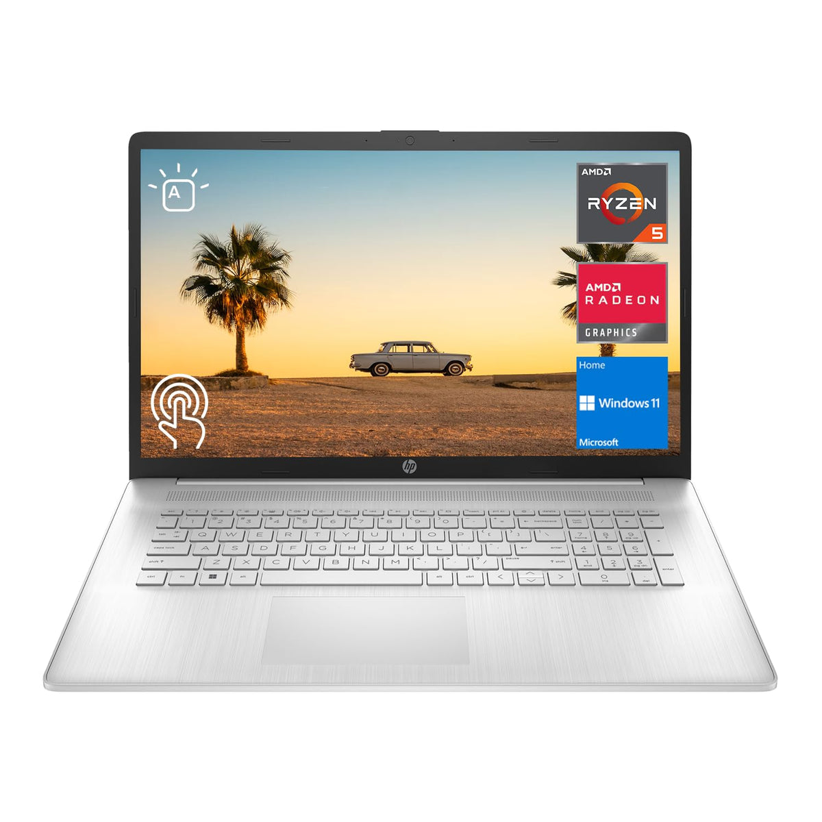Hp 2023 Newest 17 Laptop, 17.3'' Hd+ Touchscreen Display, Amd Ryzen 5 7530U Processor (Beats I7 1165G7), 16Gb Ram, 512Gb Ssd, Wi
