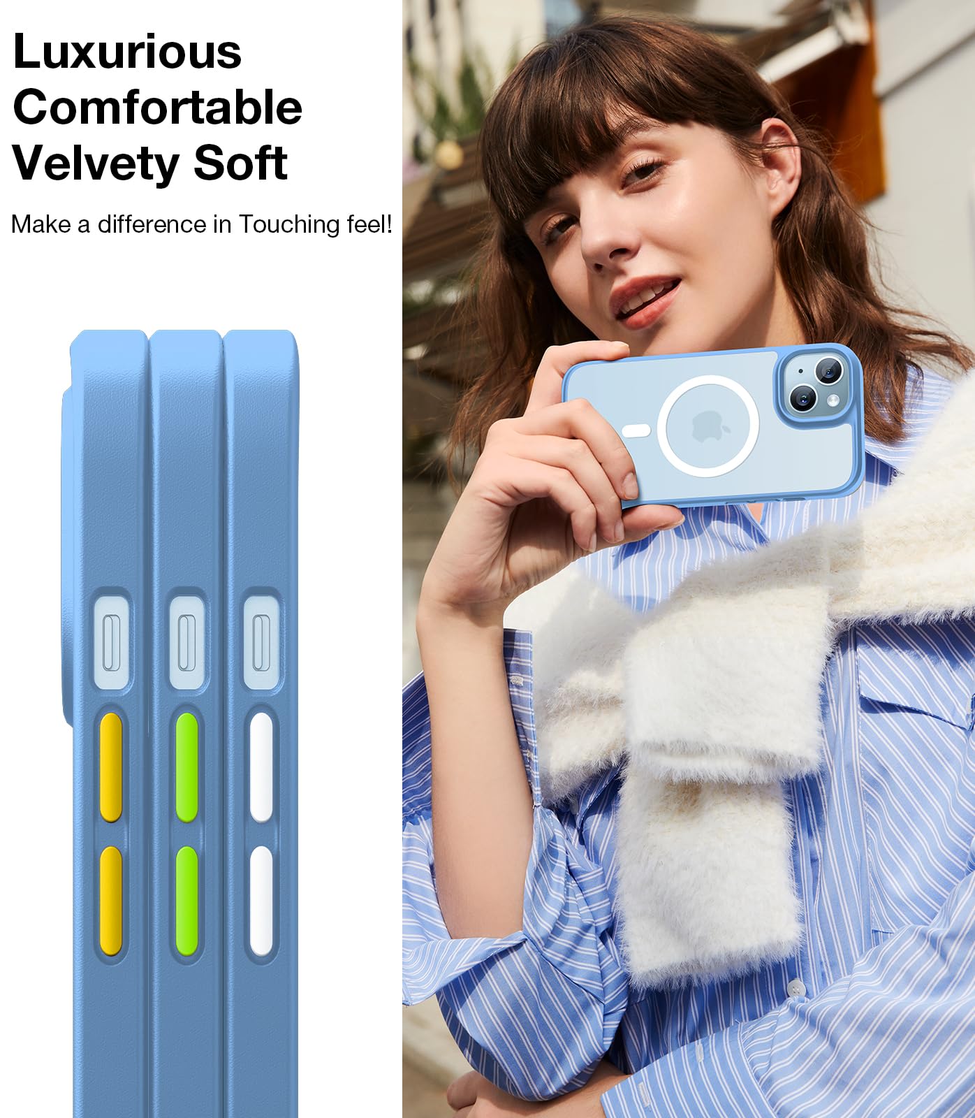 Torras Magnetic Designed For Iphone 15 Case Iphone 14 Case, Compatible With Magsafe, Military Grade Drop Tested, Shockproof Hard