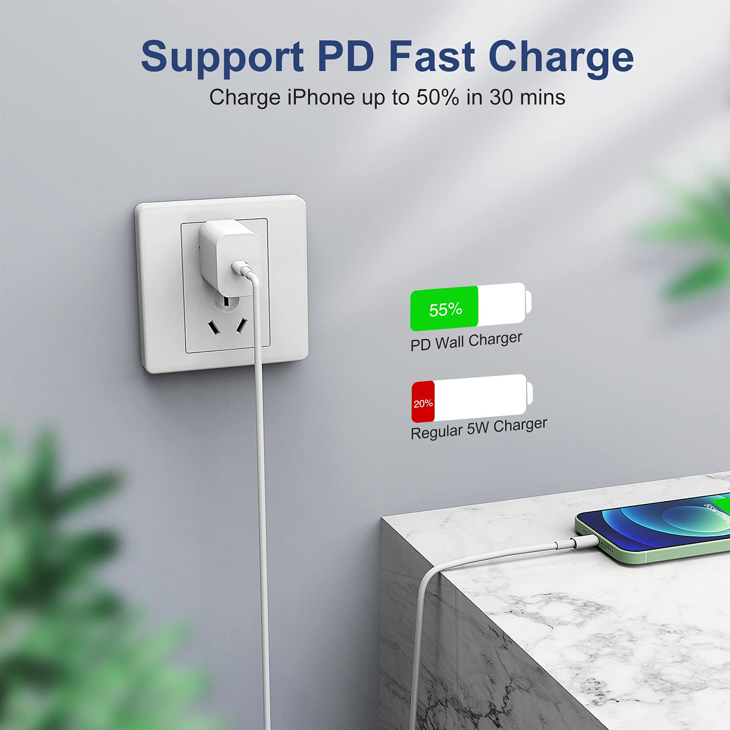 10Ft Usb C To Lightning Cable, [Apple Mfi Certified] Fast Charger For Iphone 14/14 Pro Max/13/12 Pro/12 Mini/11 Pro/X/Xs/Xr/8 /I