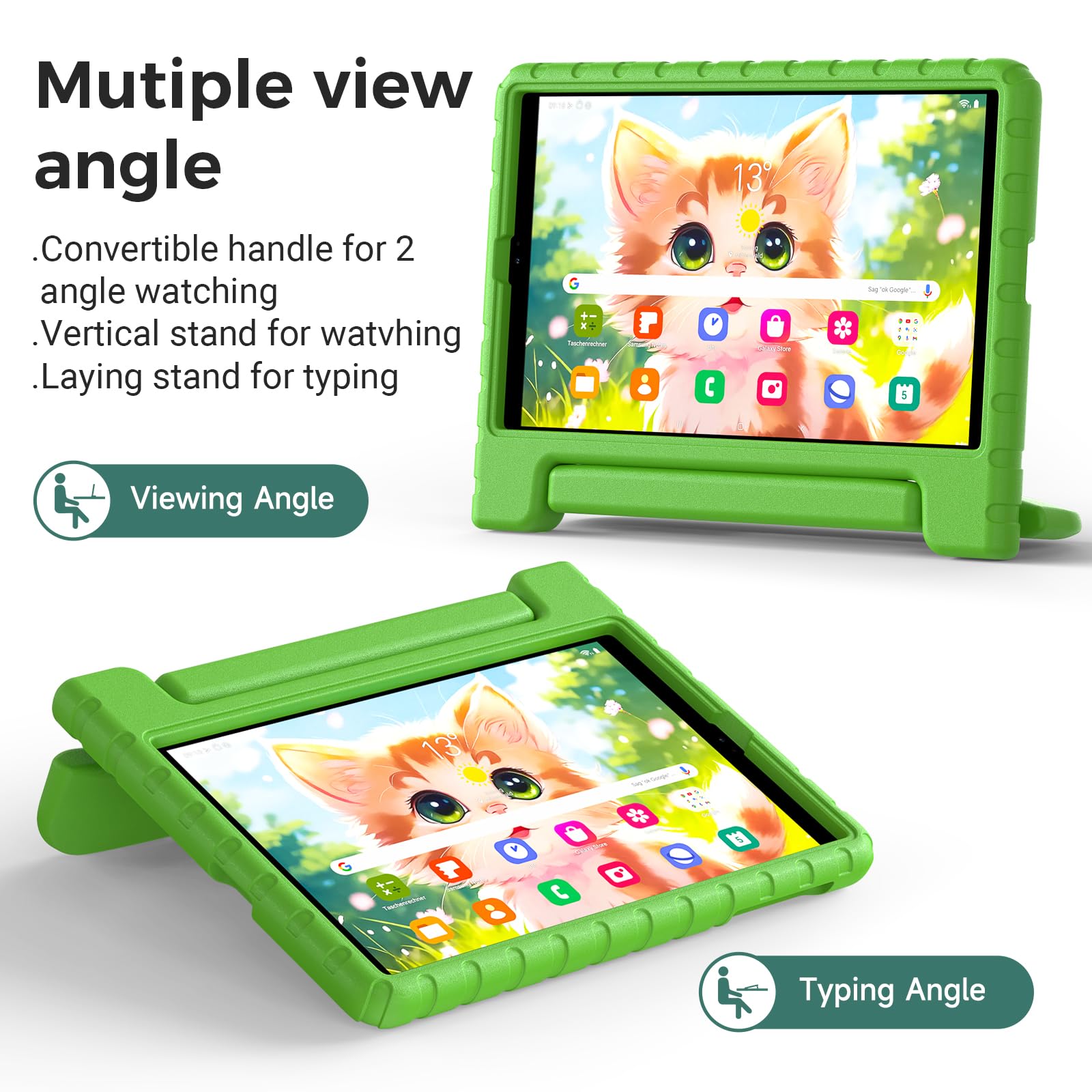 Thoreta Kids Case For Samsung Galaxy Tab A 10.1 (2019) Model Sm T510/T515, Light Weight Shockproof Kids Friendly Eva Protective