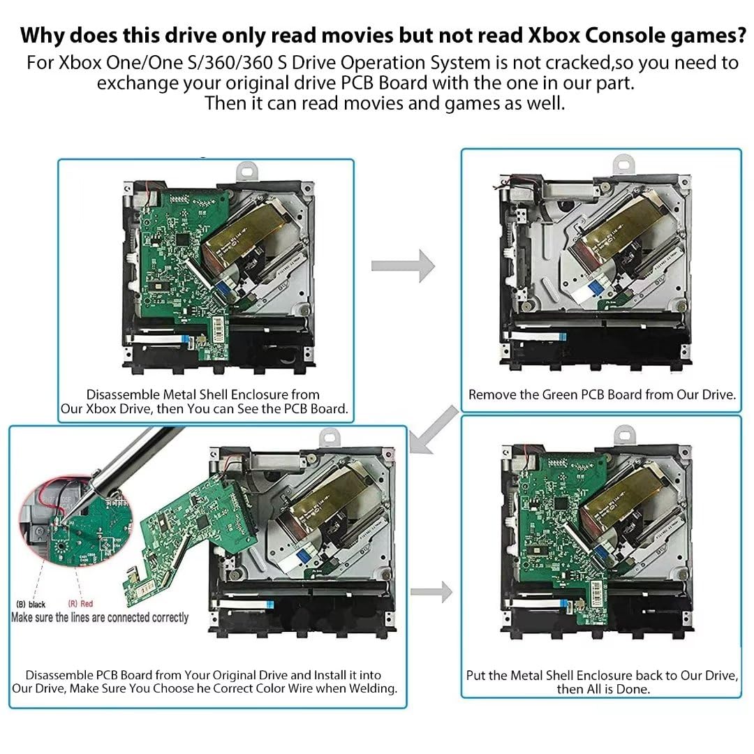 Jem&Jules Blu Ray Drive Model Dg 6M1S Replacement Disc Drive For Xbox One