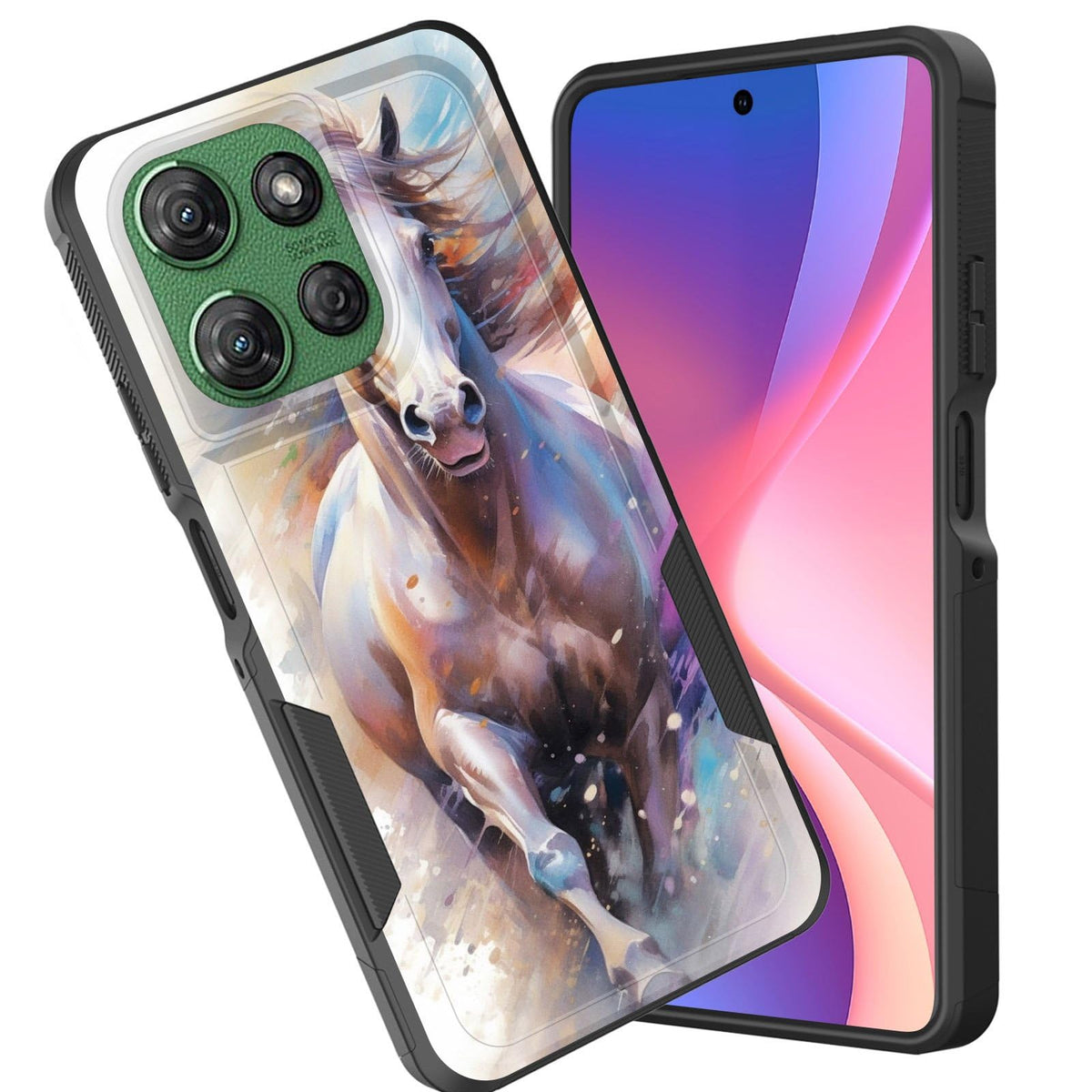 Cicplkse For Moto G 5G 2025 Case,Dual Layer Heavy Duty Hybrid Shockproof Hard Pc Soft Silicone Tpu Bumper Protective Cover Case 