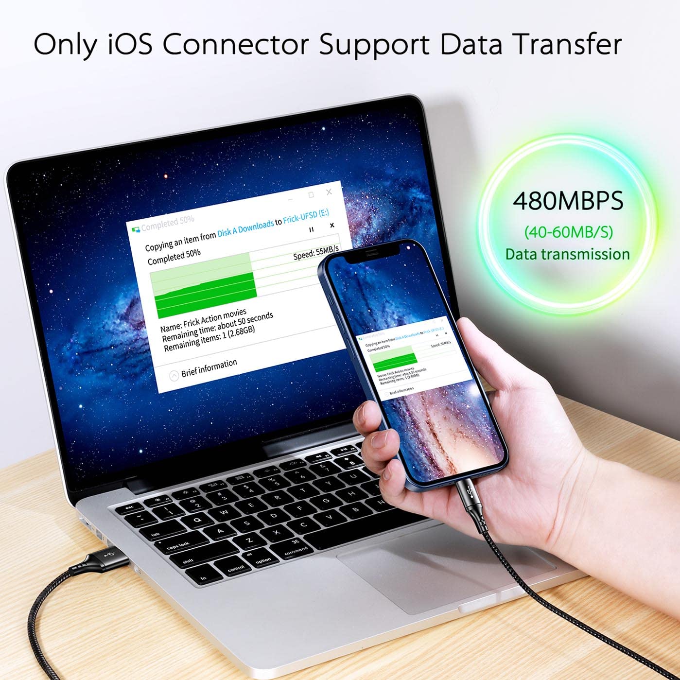 Uzahsk Multi Usb Charger Cable 2Pack [4A,10Ft ] 4 In 1 Usb Fast Charging Cable With Ip/Type C/Micro Usb Ports Adapter For Phone