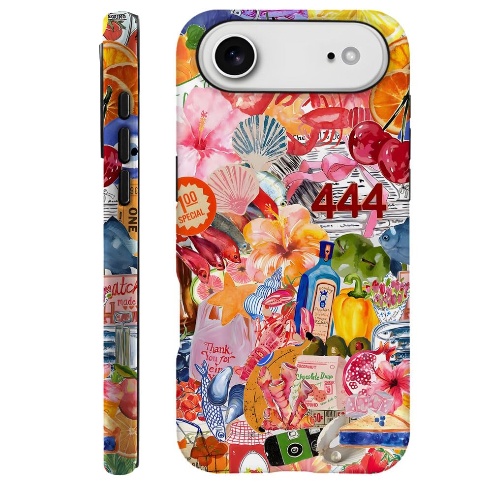 Compatible with iPhone 17 Air,Durable & Shockproof Phone Case Cover Design - Collage Cute Pink Aesthetic
