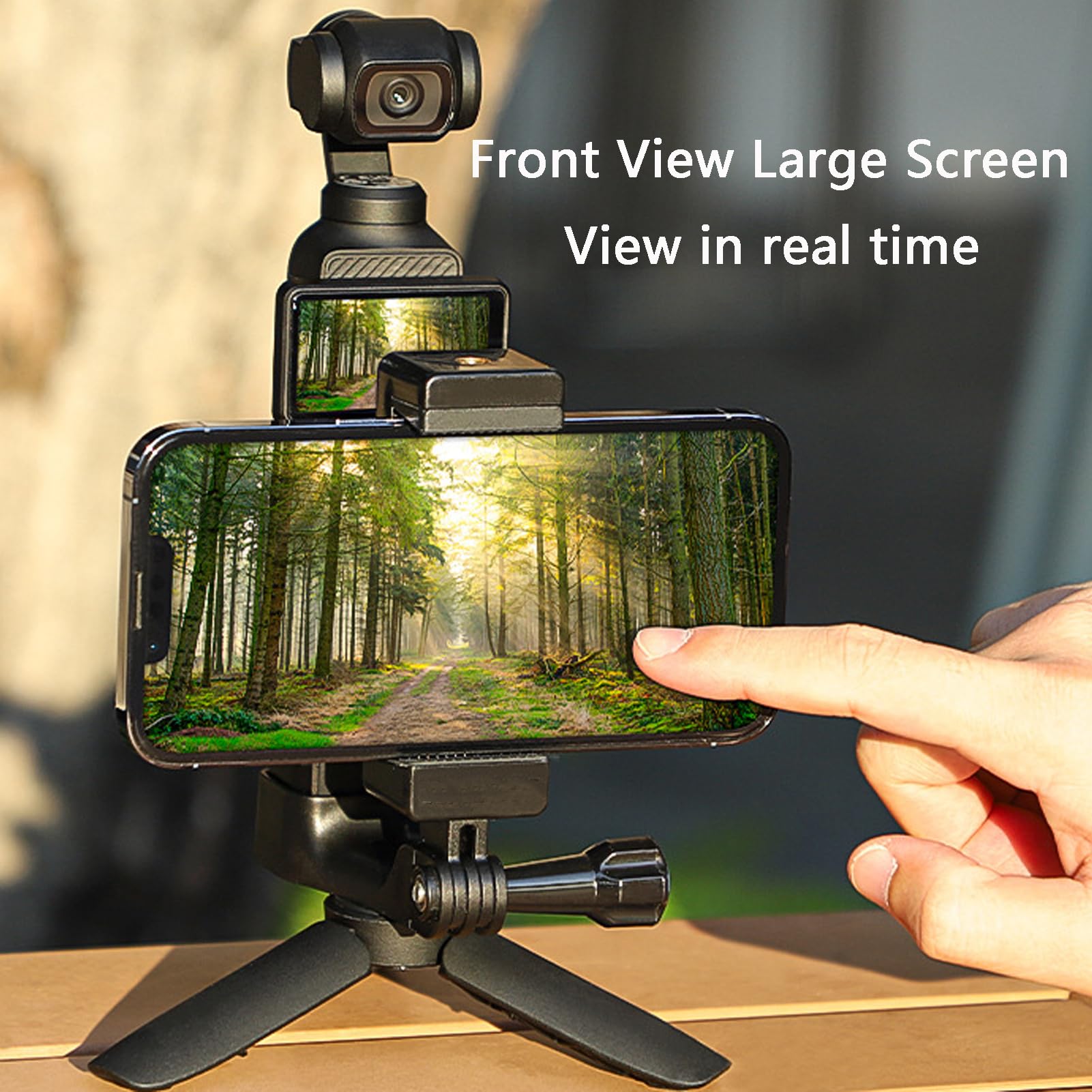 Camera Phone Holder Mount For Dji Osmo Pocket 3 Cell Phone Holder Tripod Adapter Phone Clip Clamp Expansion Accessories With 1/4