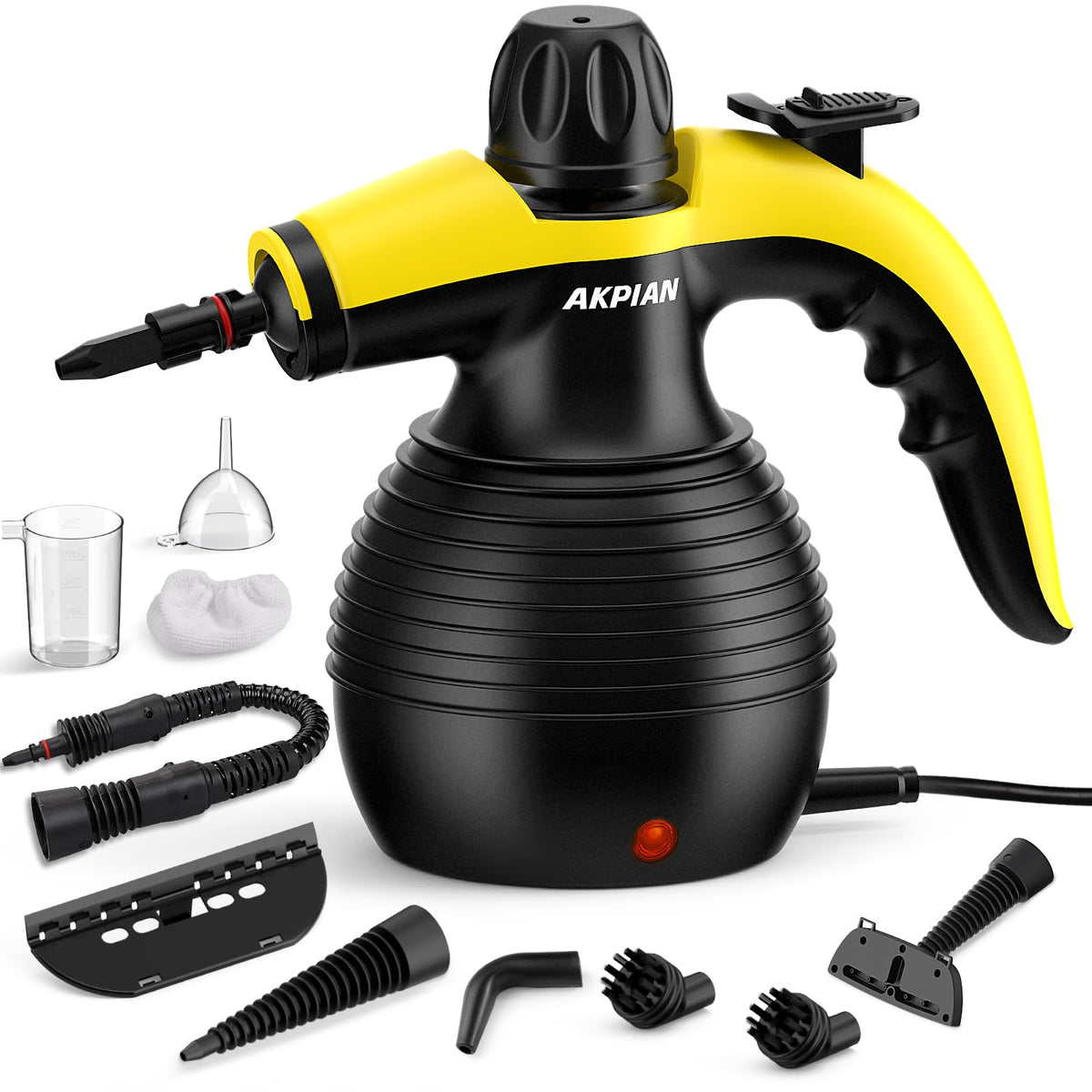 Handheld Steam Cleaner, Steamer For Cleaning, Multipurpose Portable Steam Cleaners For Home Use With Safety Lock And 10 Accessor