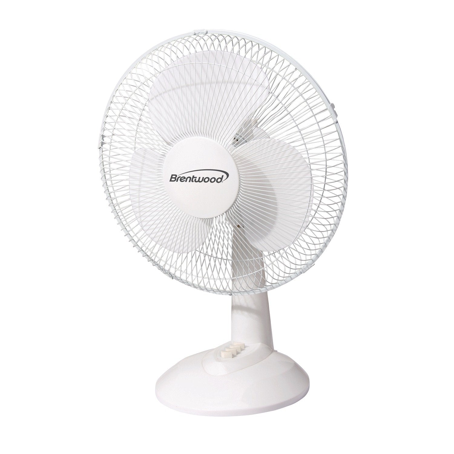 Brentwood Kool Zone F 12Dw 3 Speed 12 Inch 32 Watt Oscillating Desk Fan