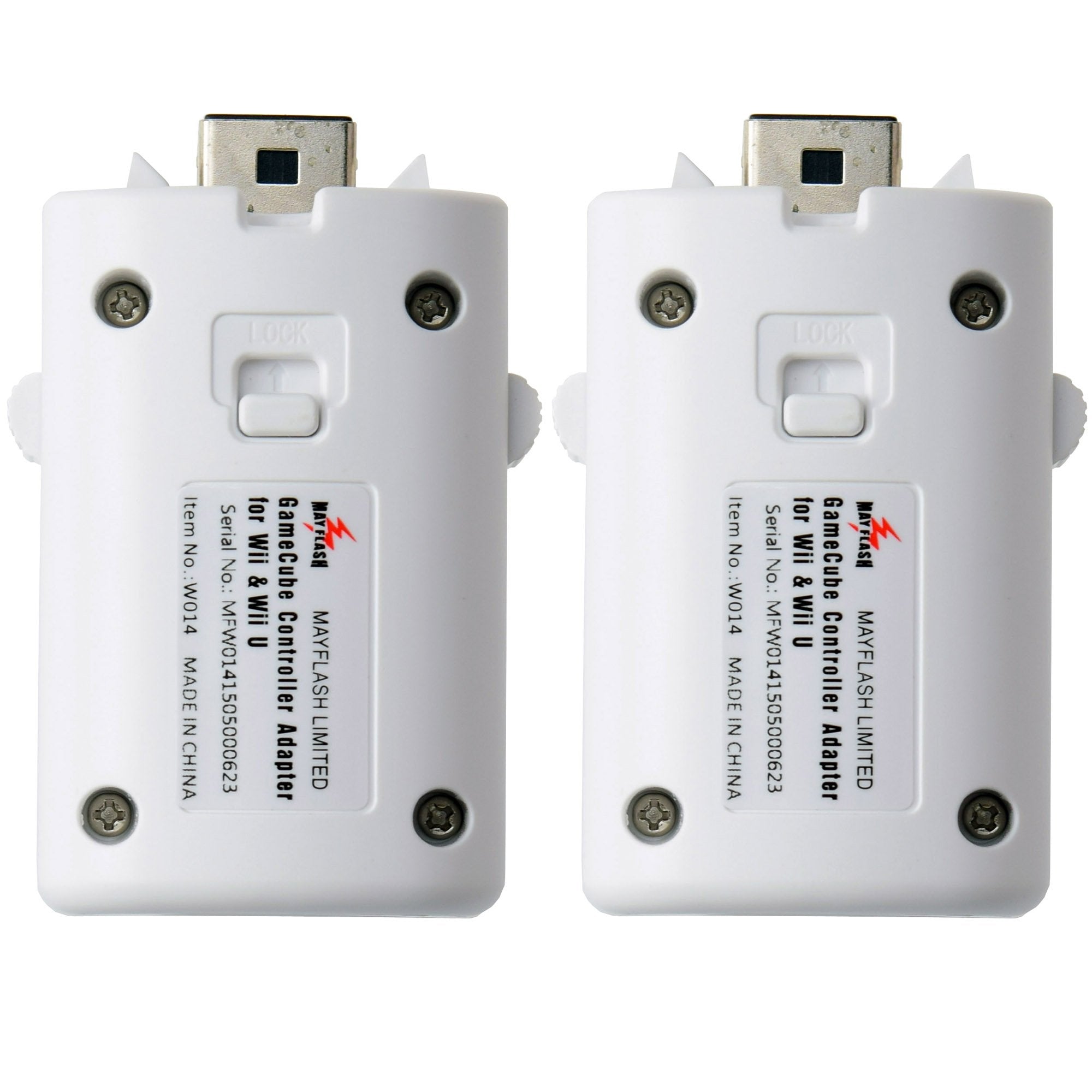 Mayflash Gc Controller Adapter For Wii & Wii U (Dual Pack), White