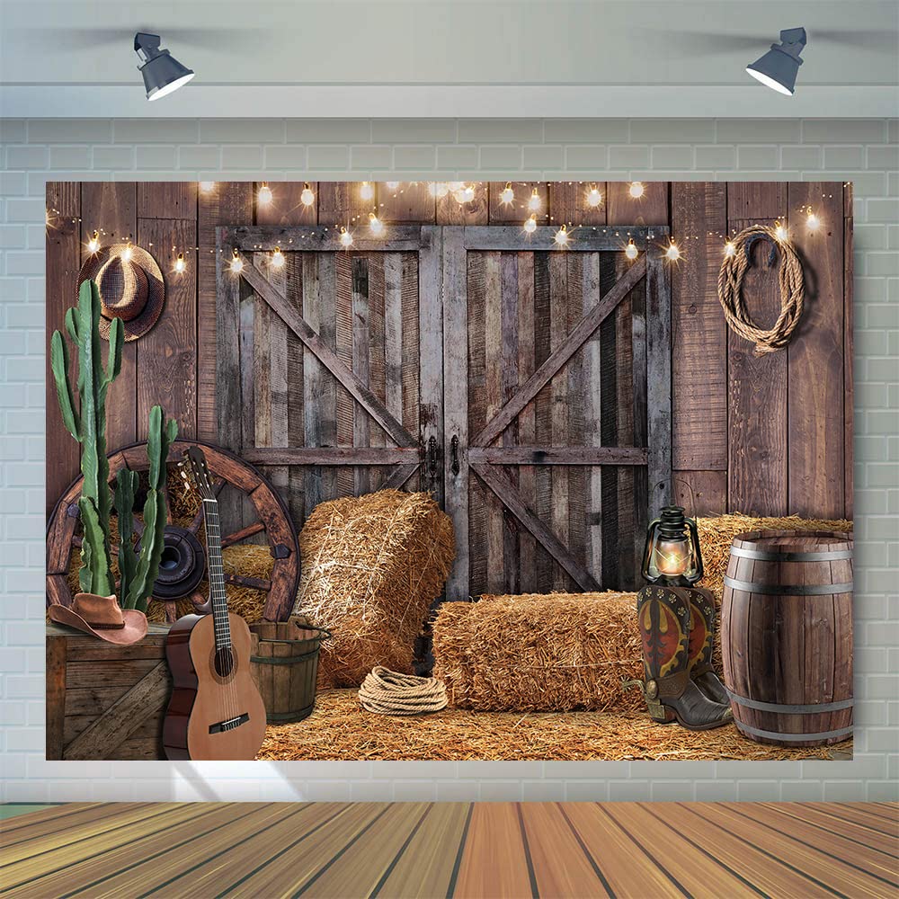 Wolada 8X6Ft Western Cowboy Backdrop Western Backdrop Western Party Decorations Cowboy Backdrop Western Themed Party Decorations