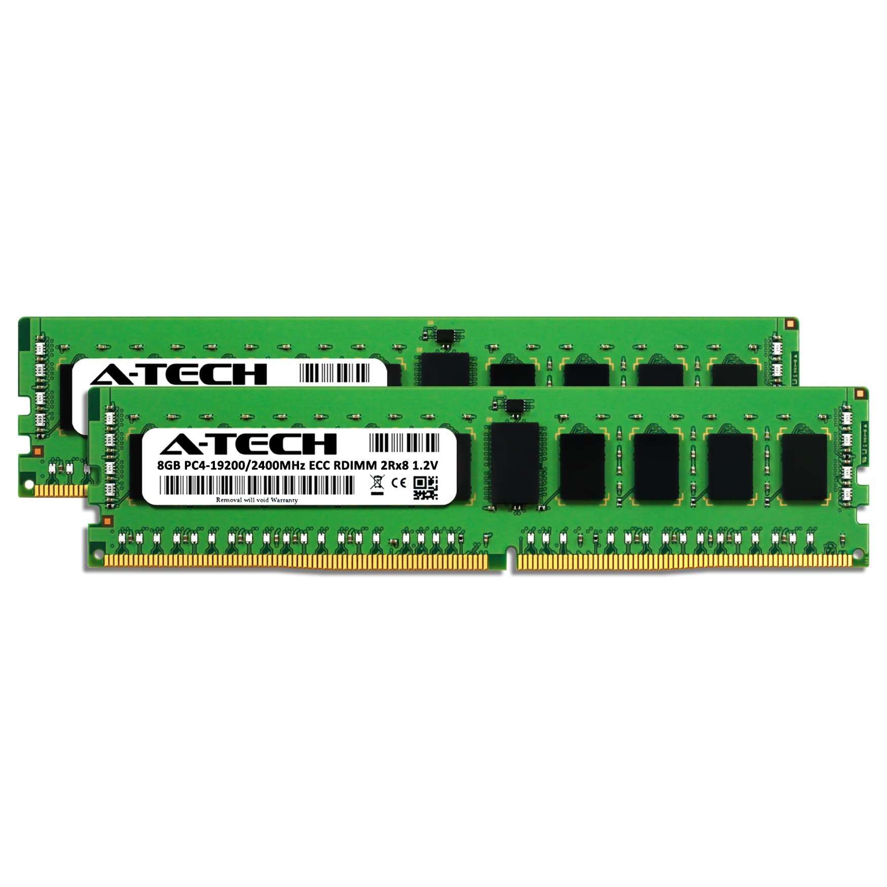 A Tech 16Gb Kit (2X8Gb) Ddr4 2400Mhz Pc4 19200 Ecc Rdimm 2Rx8 1.2V Dual Rank Ecc Registered Dimm 288 Pin Server & Workstation Ra