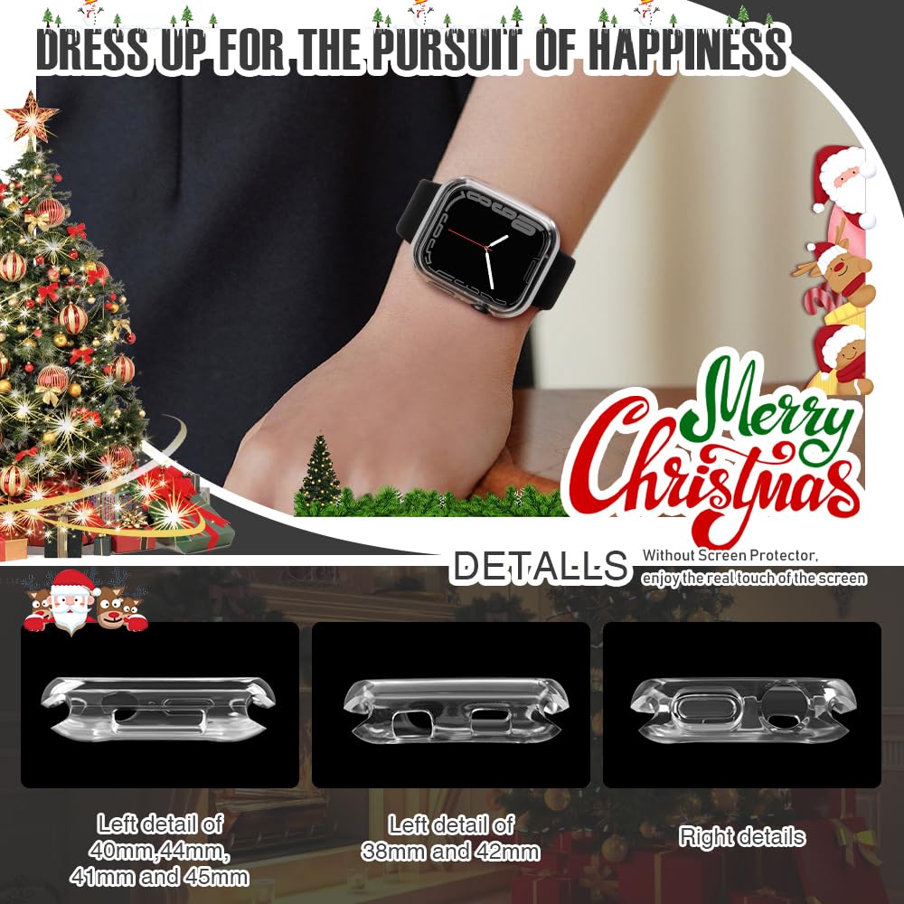 Top4Cus 38Mm Cover Environmental Soft Flexible Tpu Anti Scratch Lightweight Protective 38Mm Iwatch Case Compatible With Apple Wa