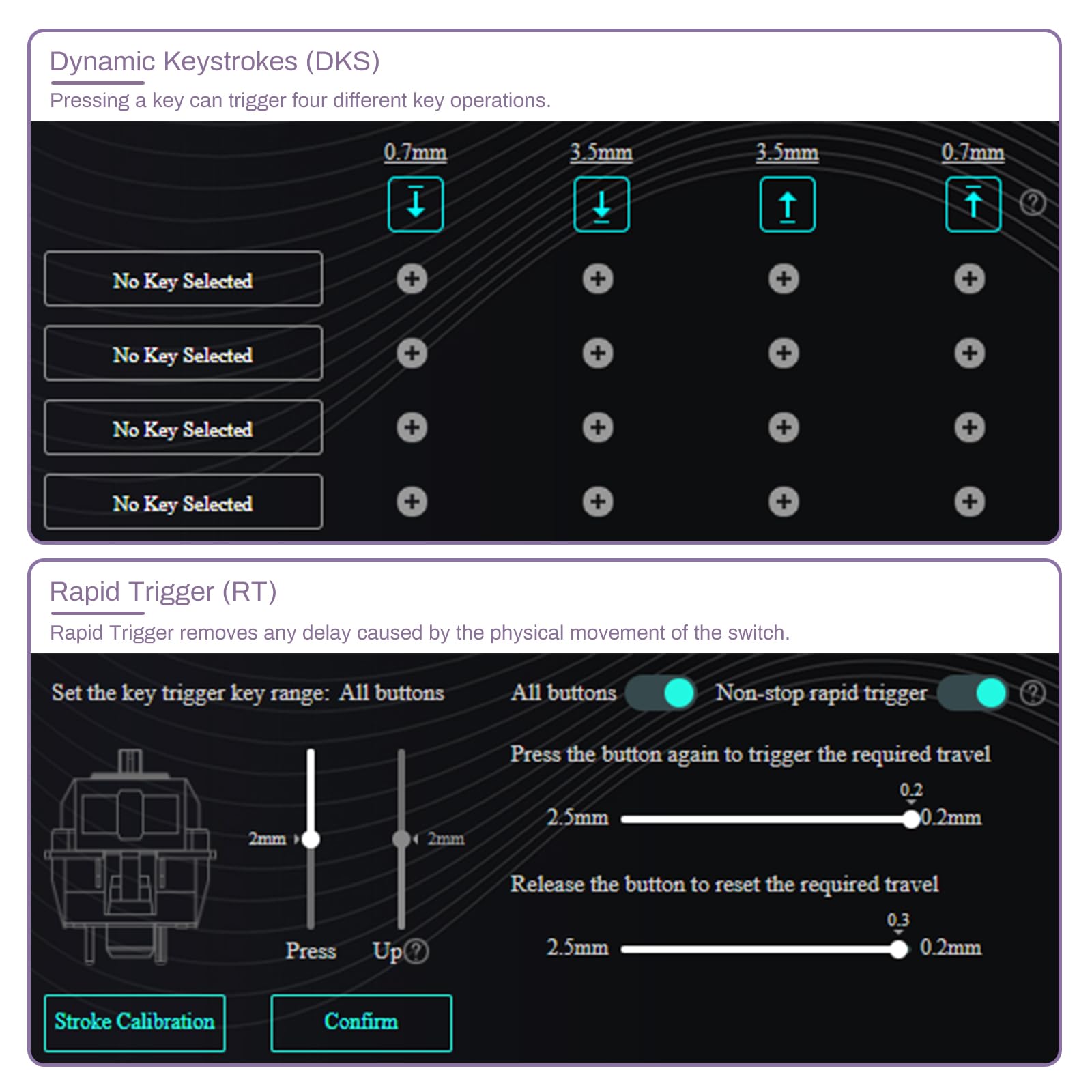 Akko Gaming Keyboard Rapid Trigger With Magnetic Switches, 75% Mechanical Keyboard With Knob Mod007B Pc Santorini Wired/Wireless
