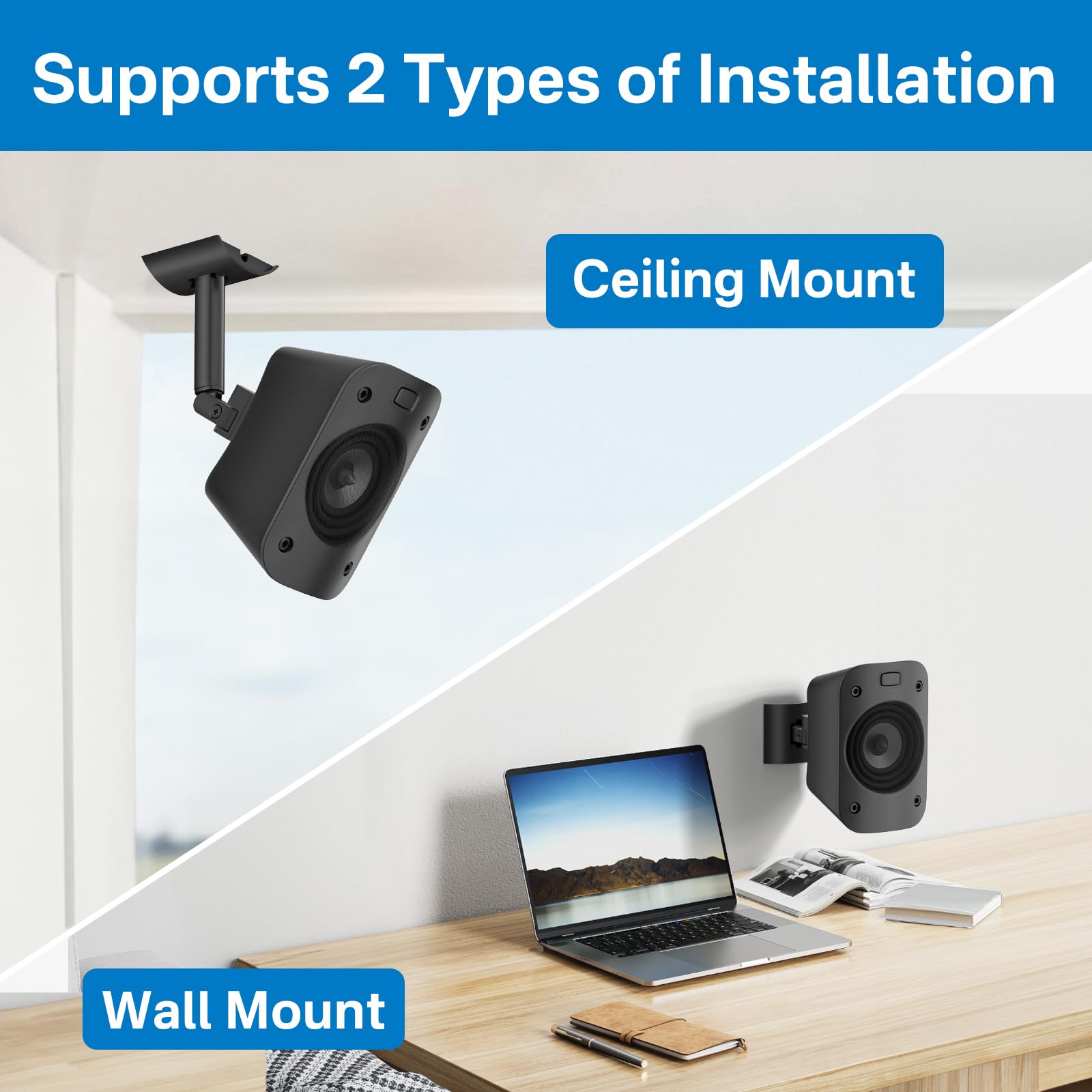 Speaker Mount For Logitech Z906 Speaker Wall Mount With Tilt And Swivel Adjustable Ceiling Mount For Logetich Z906 Speaker Mount