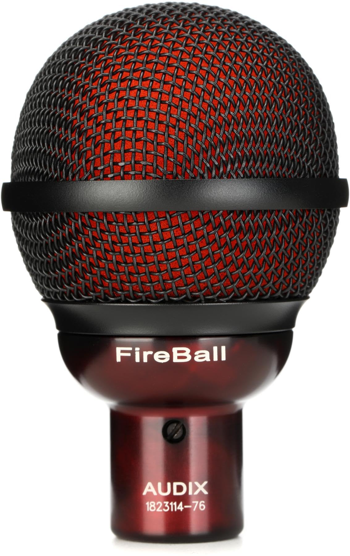 Audix Fireball Dynamic Harmonica Microphone And Harp Mic   Black/Red