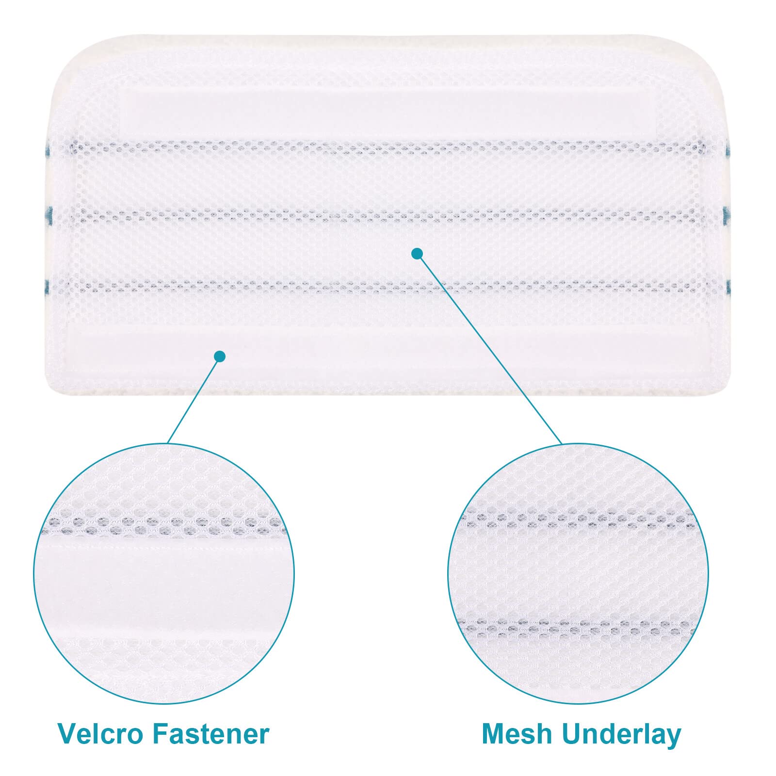 4 Pcs Replacement Pads Accessories Compatible With Black+Decker Steam Mop Sm1600, Sm1610, Sm1620, Hsm13E1, Hsmc1300Fx, Hsmc1321,