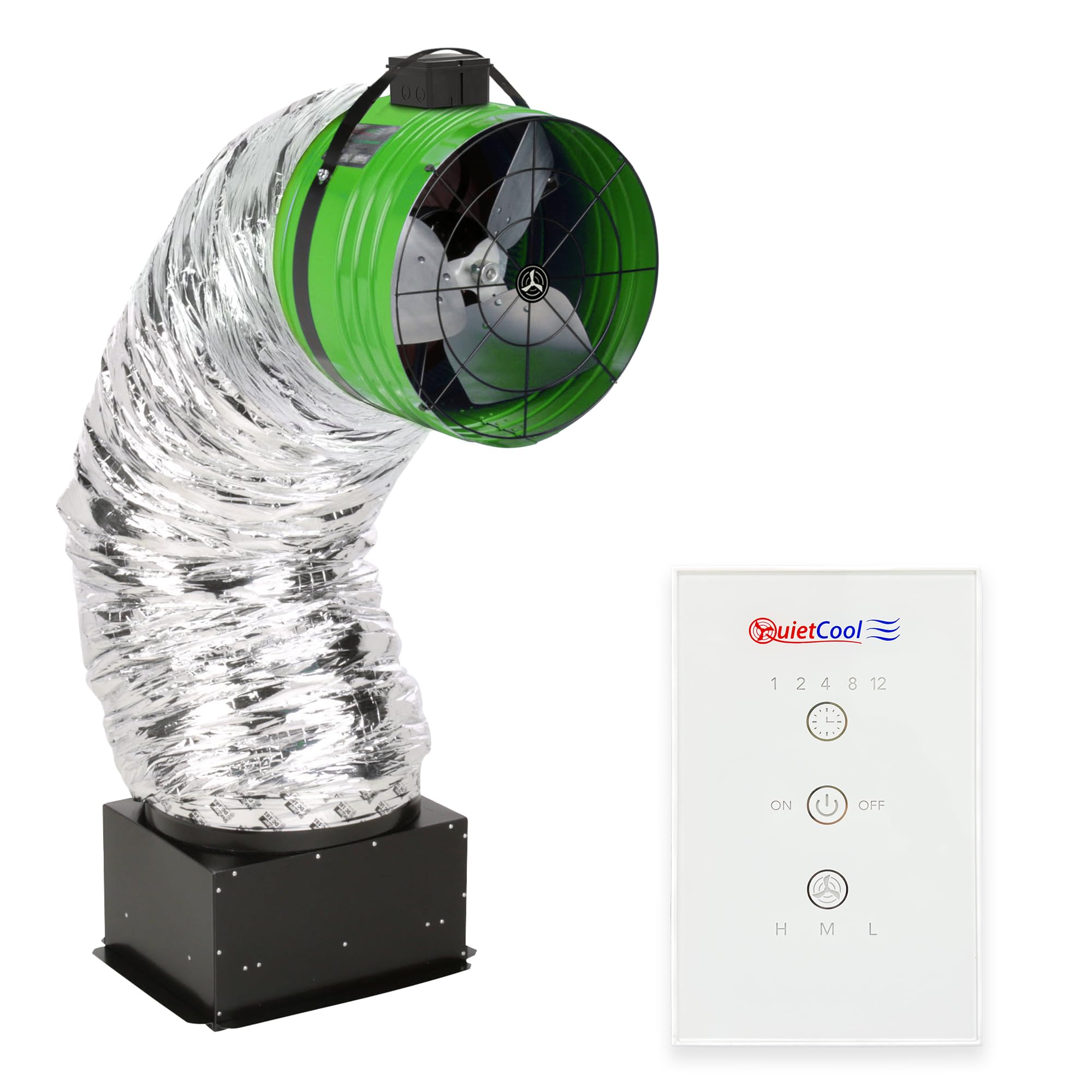 Quietcool Qc Es 2250 Rf Energy Saver Advanced Whole House Fan With Wireless Control   Up To 2465 Cfm   As Low As 80 Watts   Two