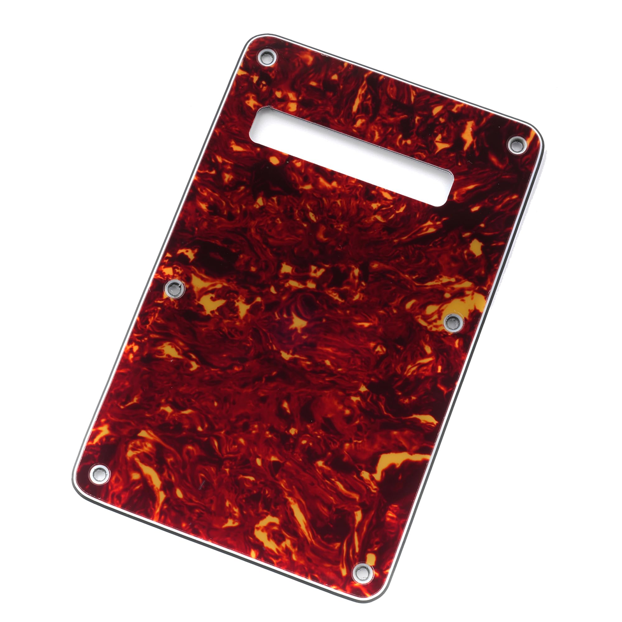 Musiclily 6 Hole Strat Back Plate Tremolo Cavity Cover Backplate For Fender American/Mexican Made Standard Stratocaster Modern S