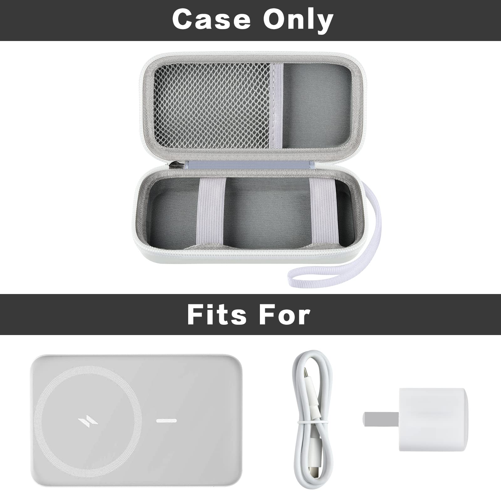 Case For Anker Magnetic Battery 10,000Mah Foldable Wireless Portable Charger, 633/622/621/321 5,000Mah Power Bank (Maggo) Holder