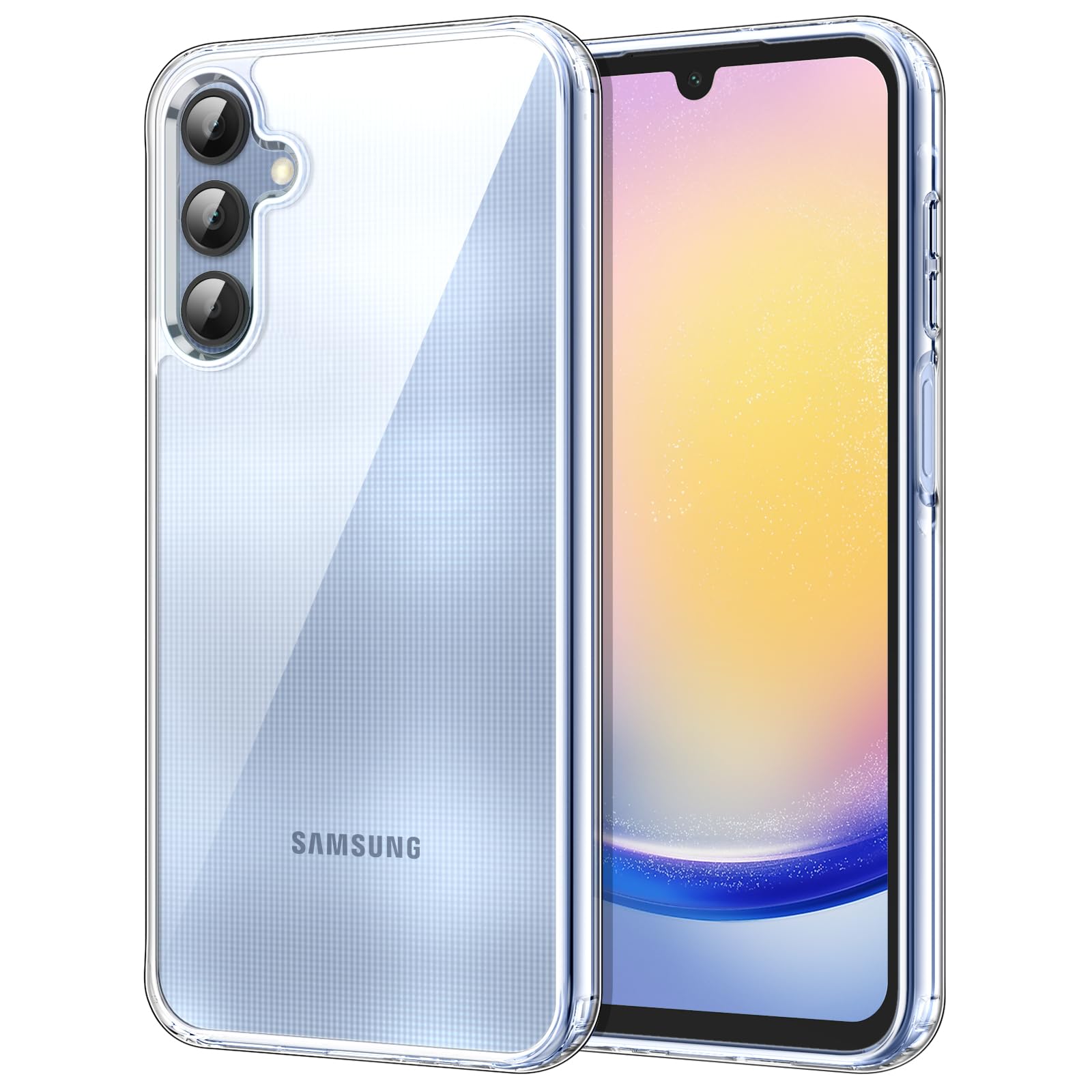 JETech Case for Samsung Galaxy A25 5G 6.5-Inch, Non-Yellowing Shockproof Bumper Protective Phone Cover, Anti-Scratch Hard PC Bac