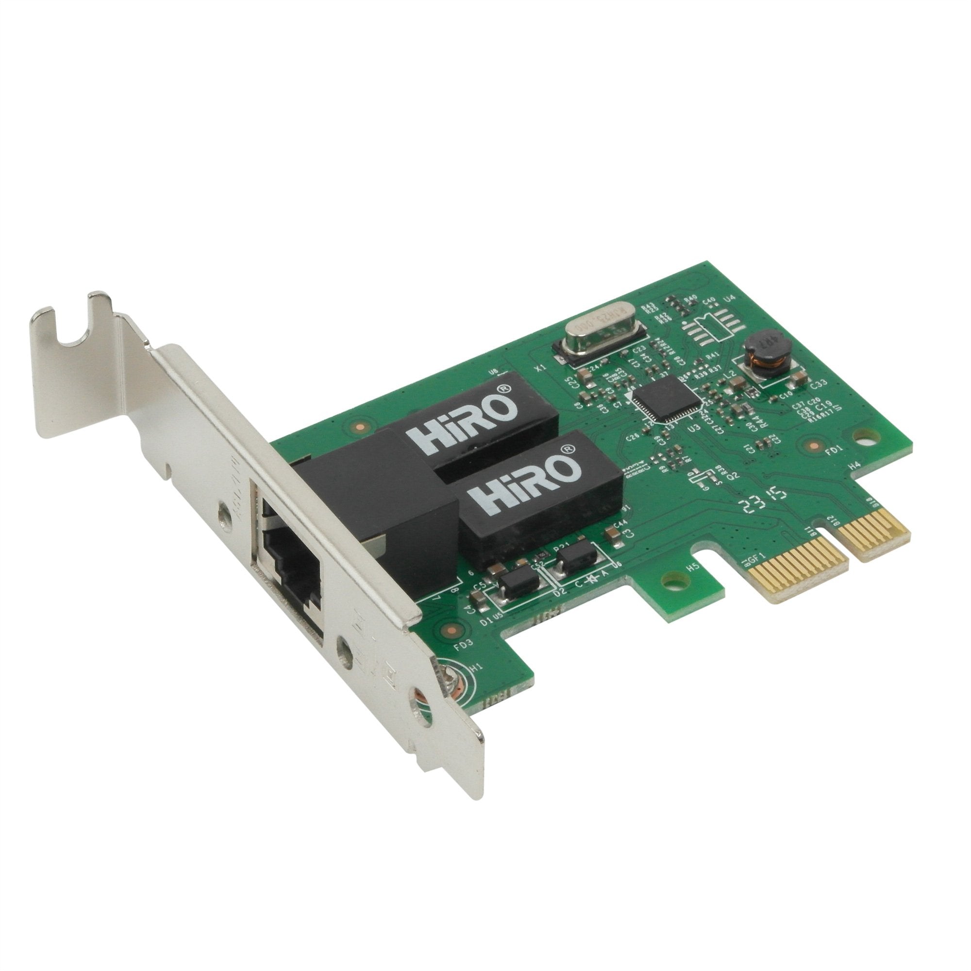 Hiro Network H50304 10 100 1000 LP PCIE Gigabit Ethernet Card W10 8.1 8 Retail
