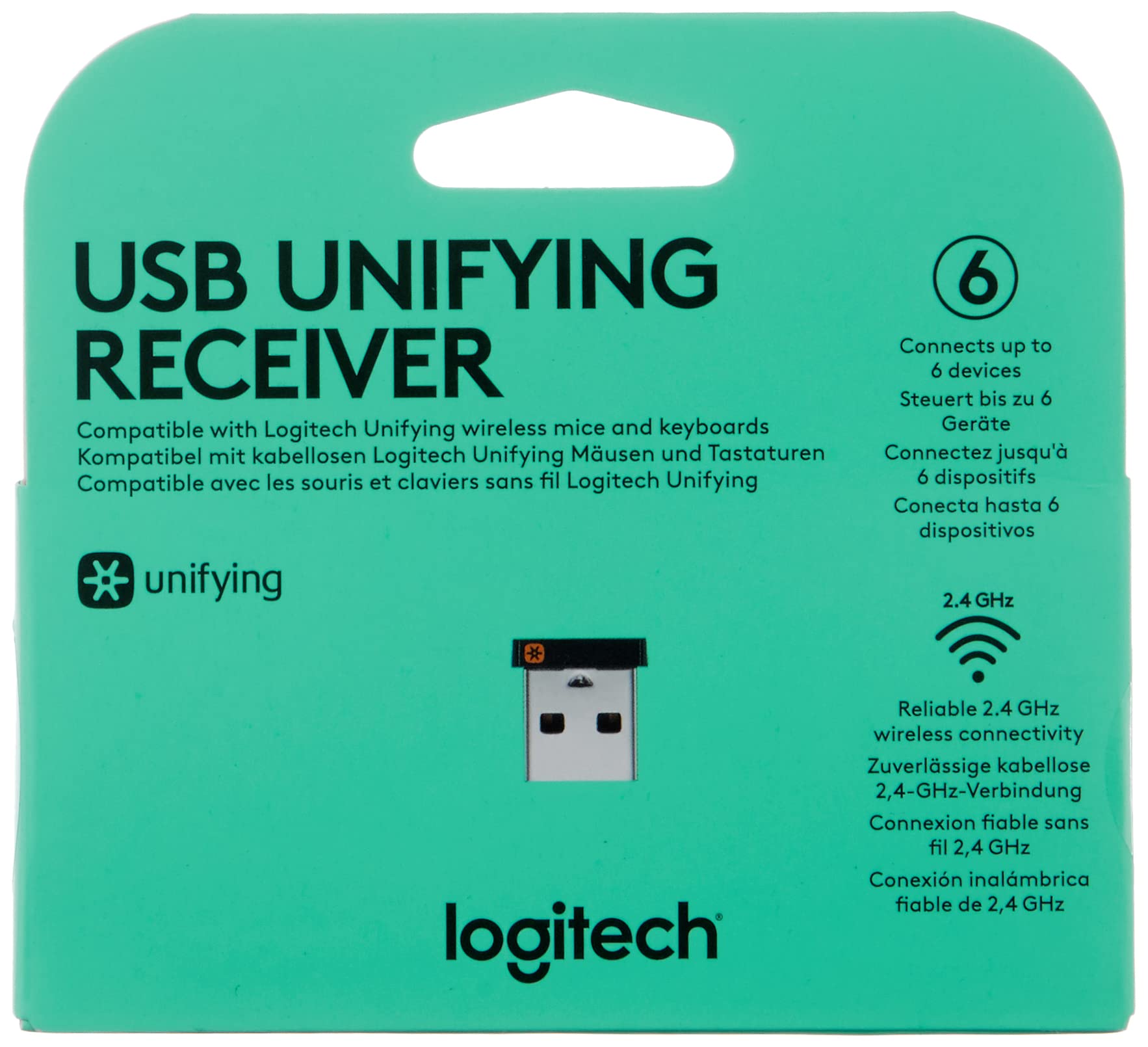Logitech Usb Unifying Receiver   Black