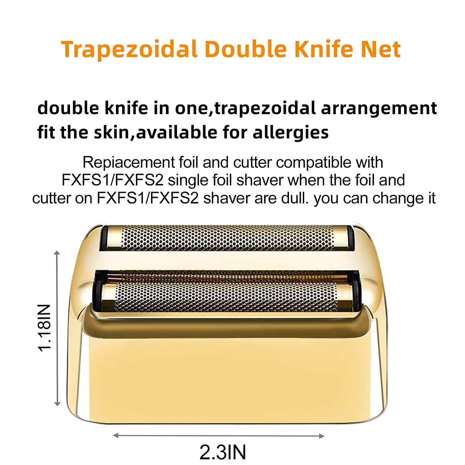 Replacement Foil And Cutters Compatible With Babylisspro Double Foil Shaver, Replacement Foil Compatible With Babylisspro Fxfs2