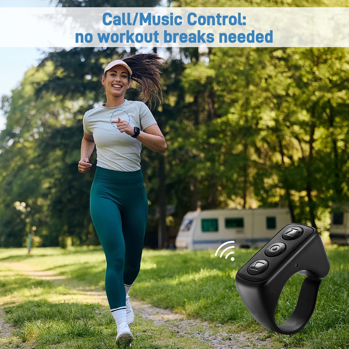 Tiktok Scrolling Ring For Iphone, Bluetooth Tik Tok Remote Control, Page Turner For Kindle App, Camera And Video Remote Shutter