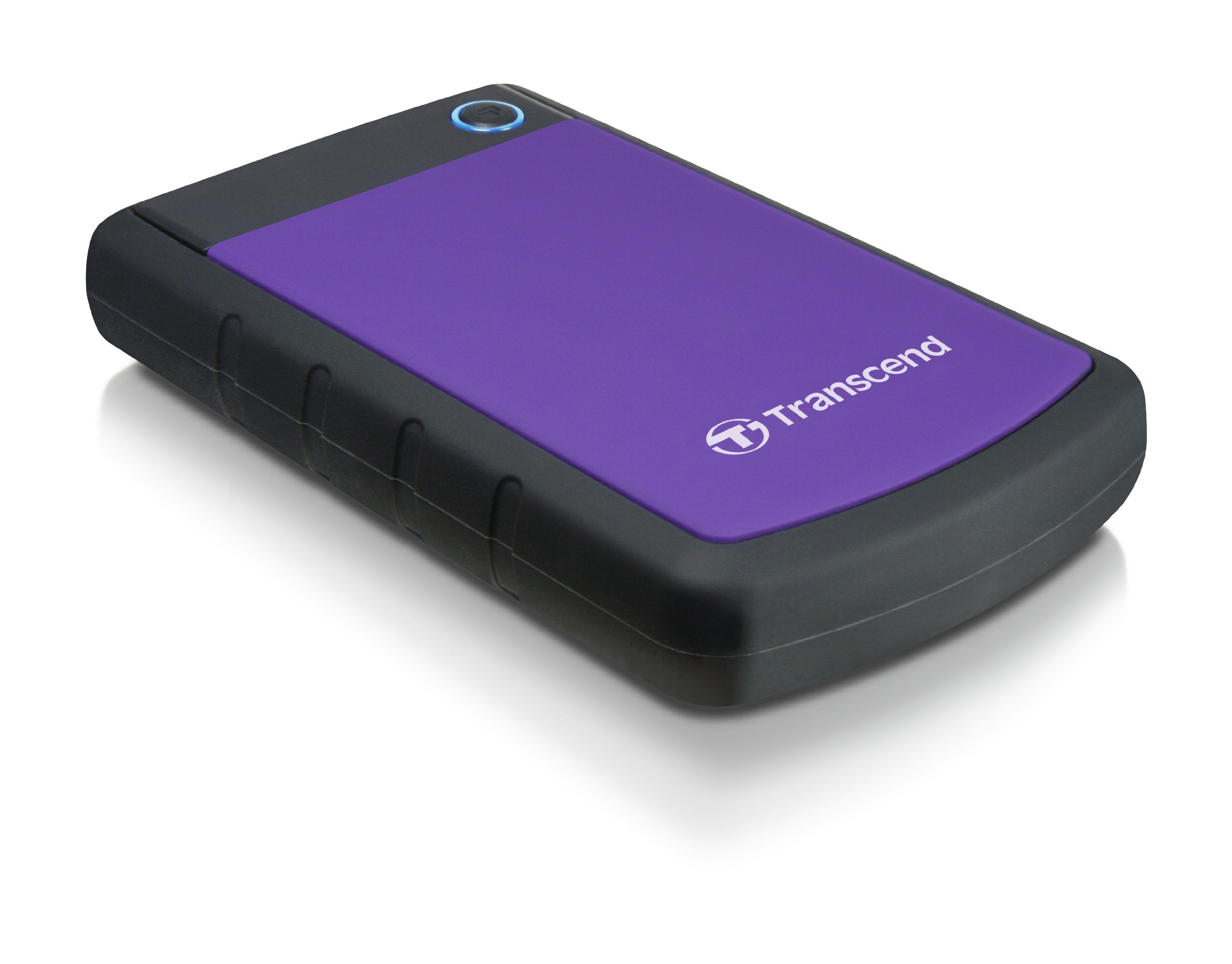 Transcend 4TB Portable Hard Drive, USB 3.0, 2.5-inch, Purple, Model TS4TSJ25H3P, Durable Plastic/Rubber Design