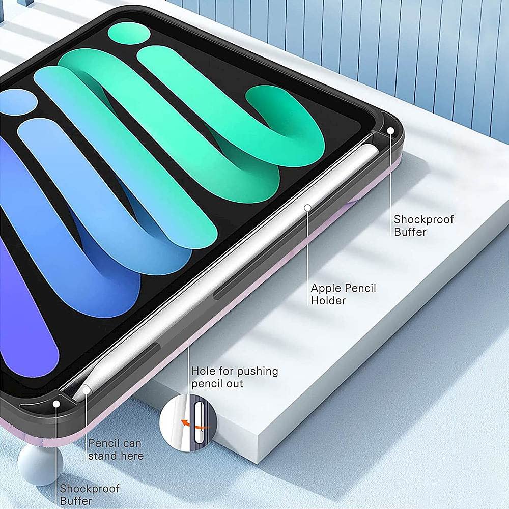 Saharacase Folio Case For Apple Ipad Mini 8.3 Inch (6Th Generation 2021) [Shockproof Bumper] Rugged Protection Antislip Leather