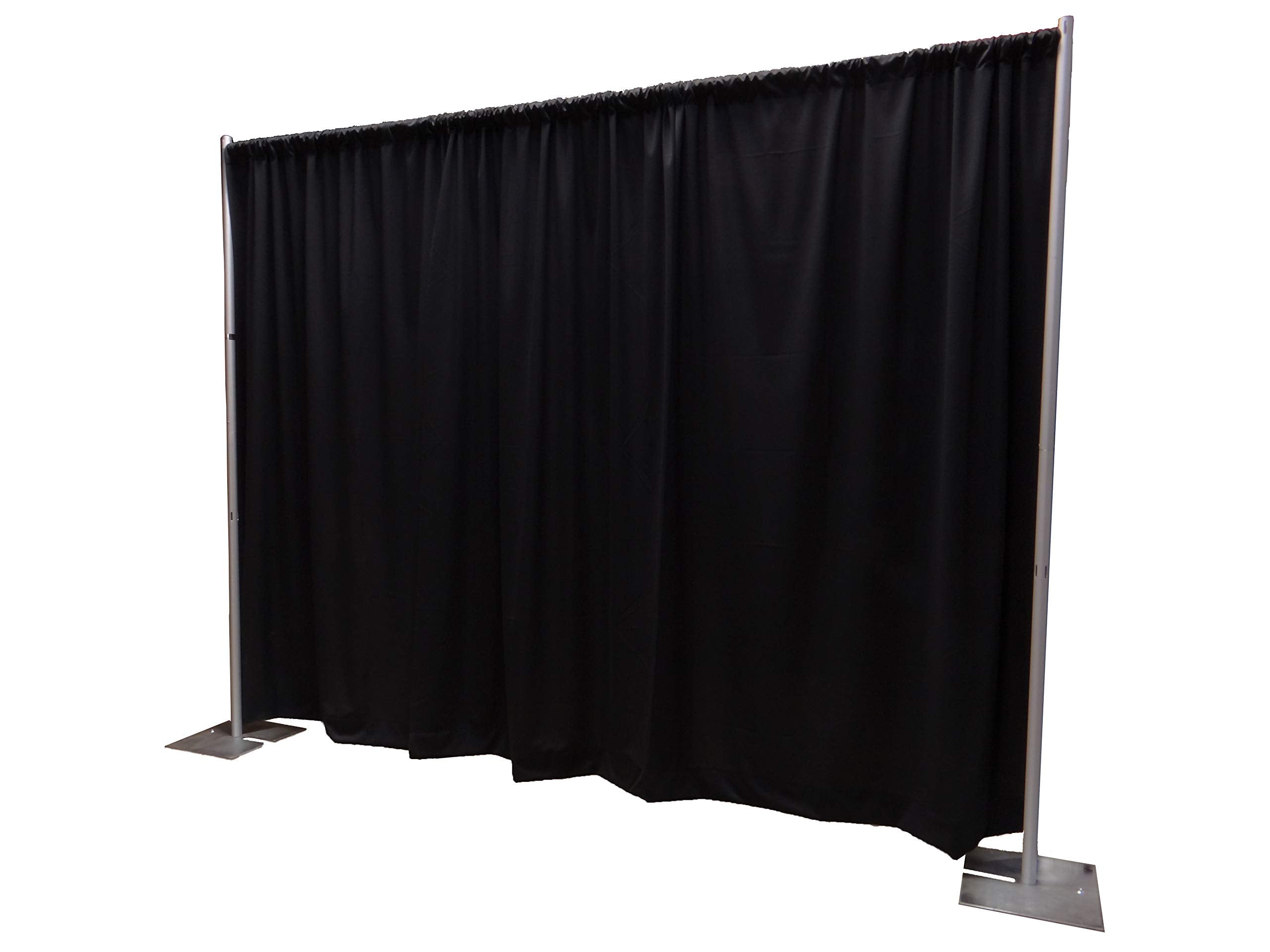 Onlineeei Premier Portable Pipe And Drape Backdrop Kit 8Ft X 10Ft (Black)