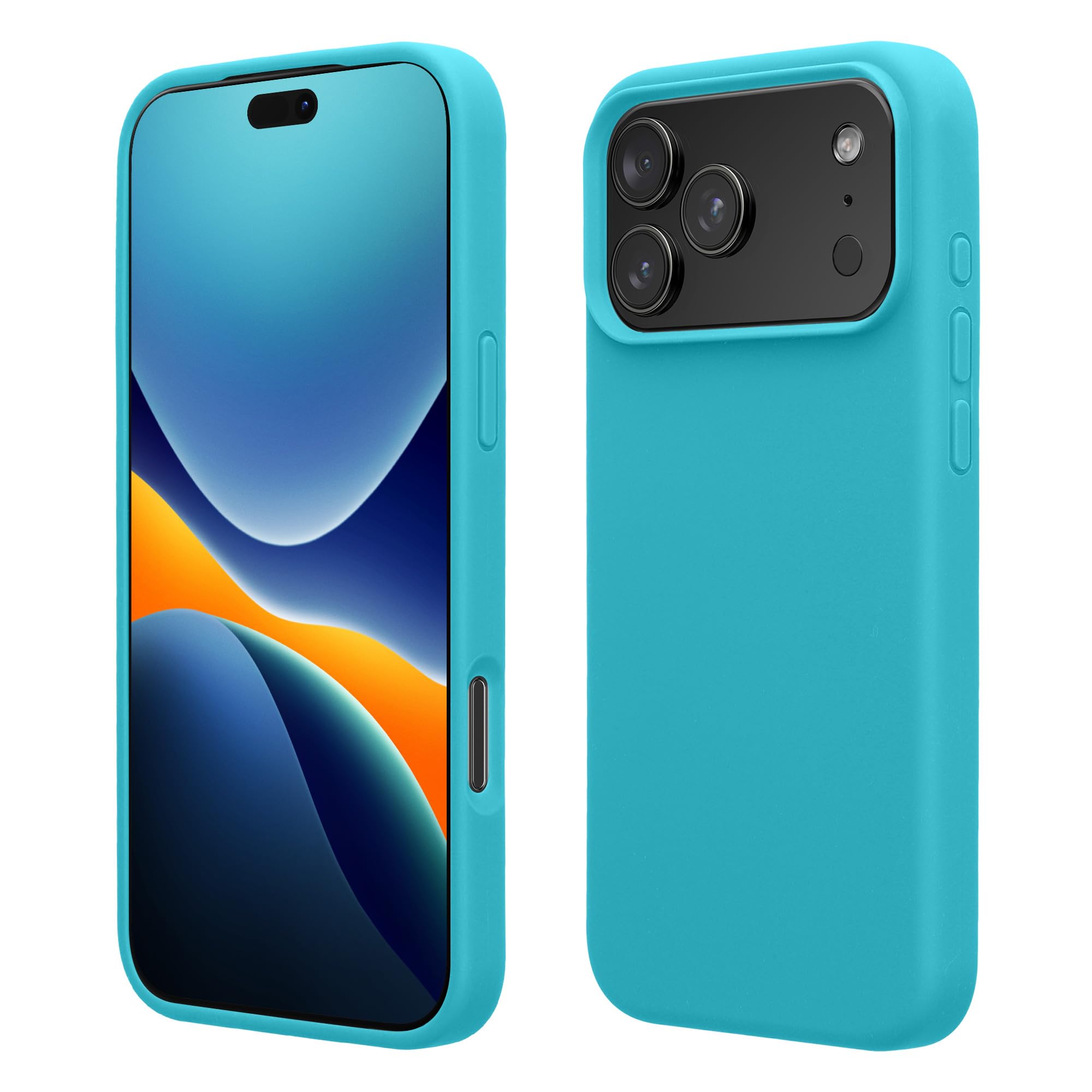 kwmobile Case Compatible with Apple iPhone 17 Pro Max Case - TPU Silicone Phone Cover with Soft Finish - Cool Glacier
