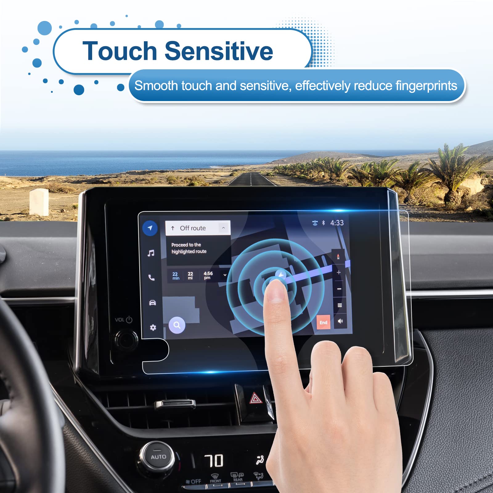 Coleya 2023 2024 Corolla (Hybrid) Screen Protector For Toyota Corolla (Le/Se/Xse) 8 Inch Touch Screen, 9H Tempered Glass 2023 20